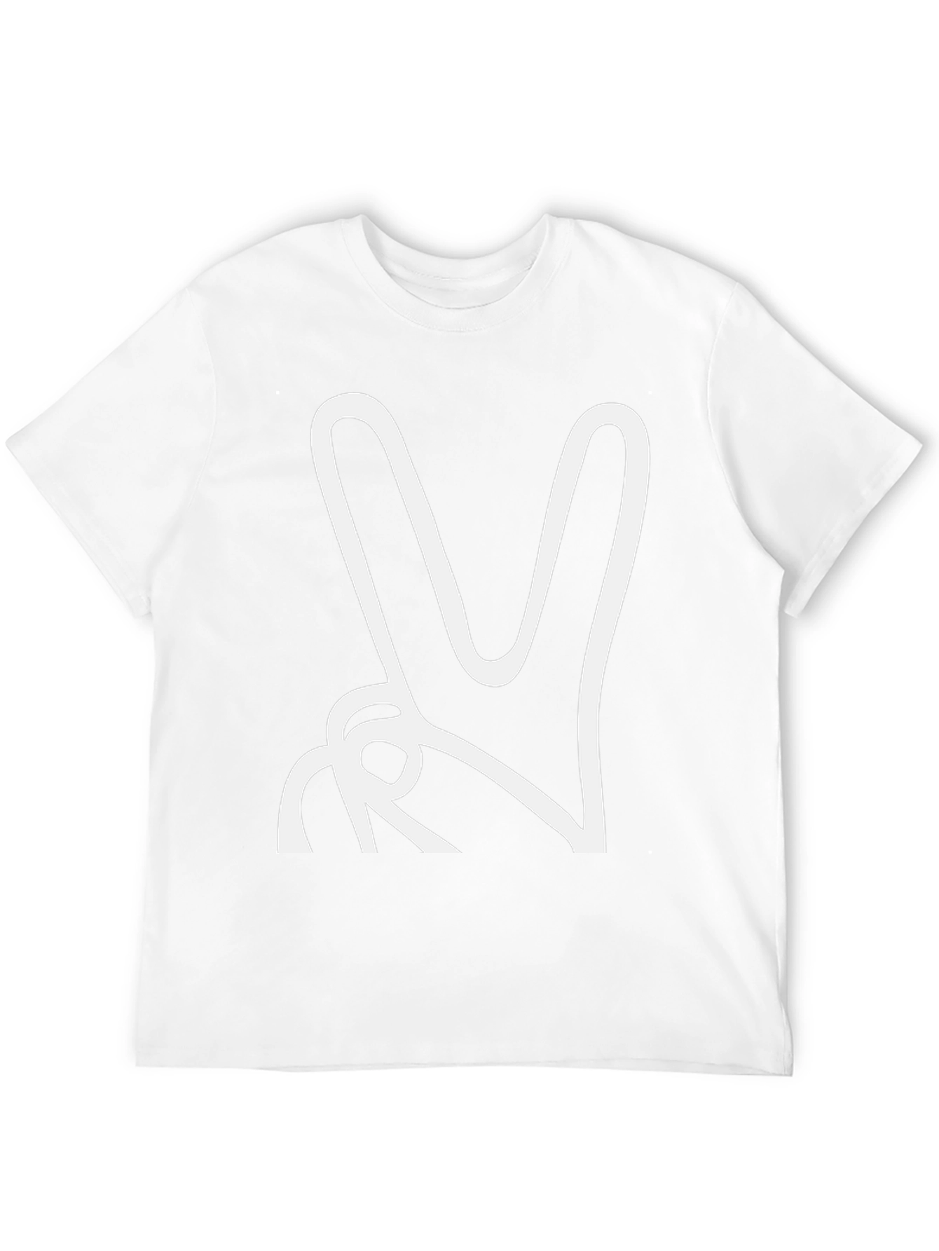 Peace Sign Graphic Tee - Black