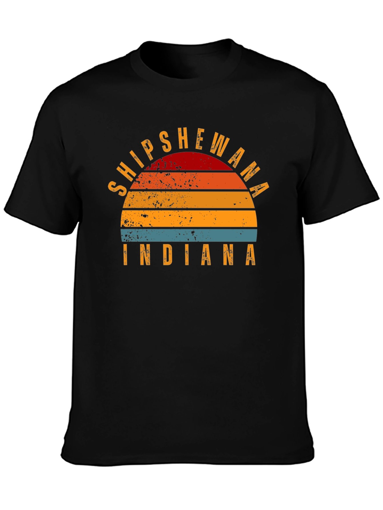 Shipshewana Indiana Retro Sunset T-Shirt