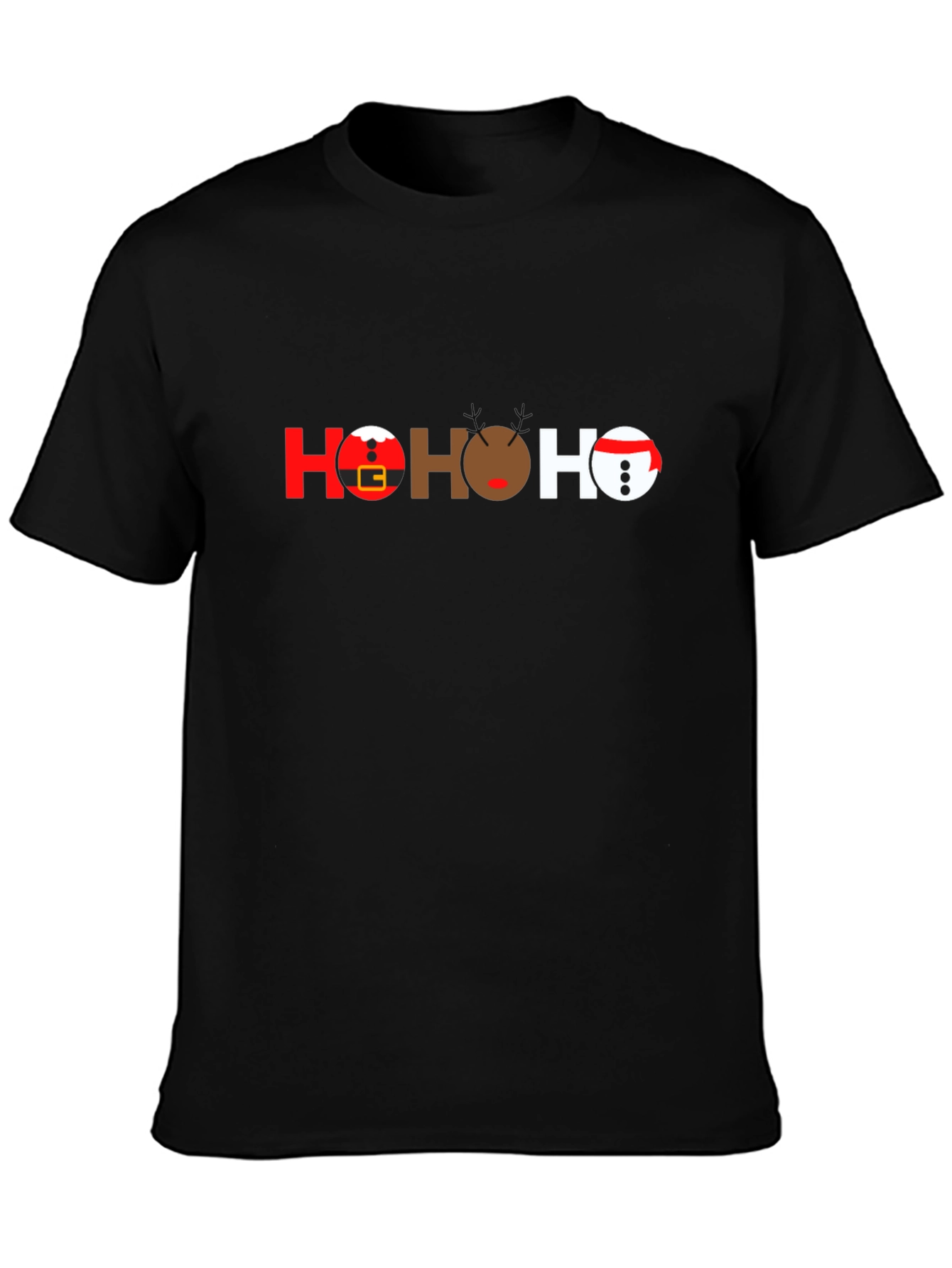 Festive HO HO HO Christmas Graphic T-Shirt