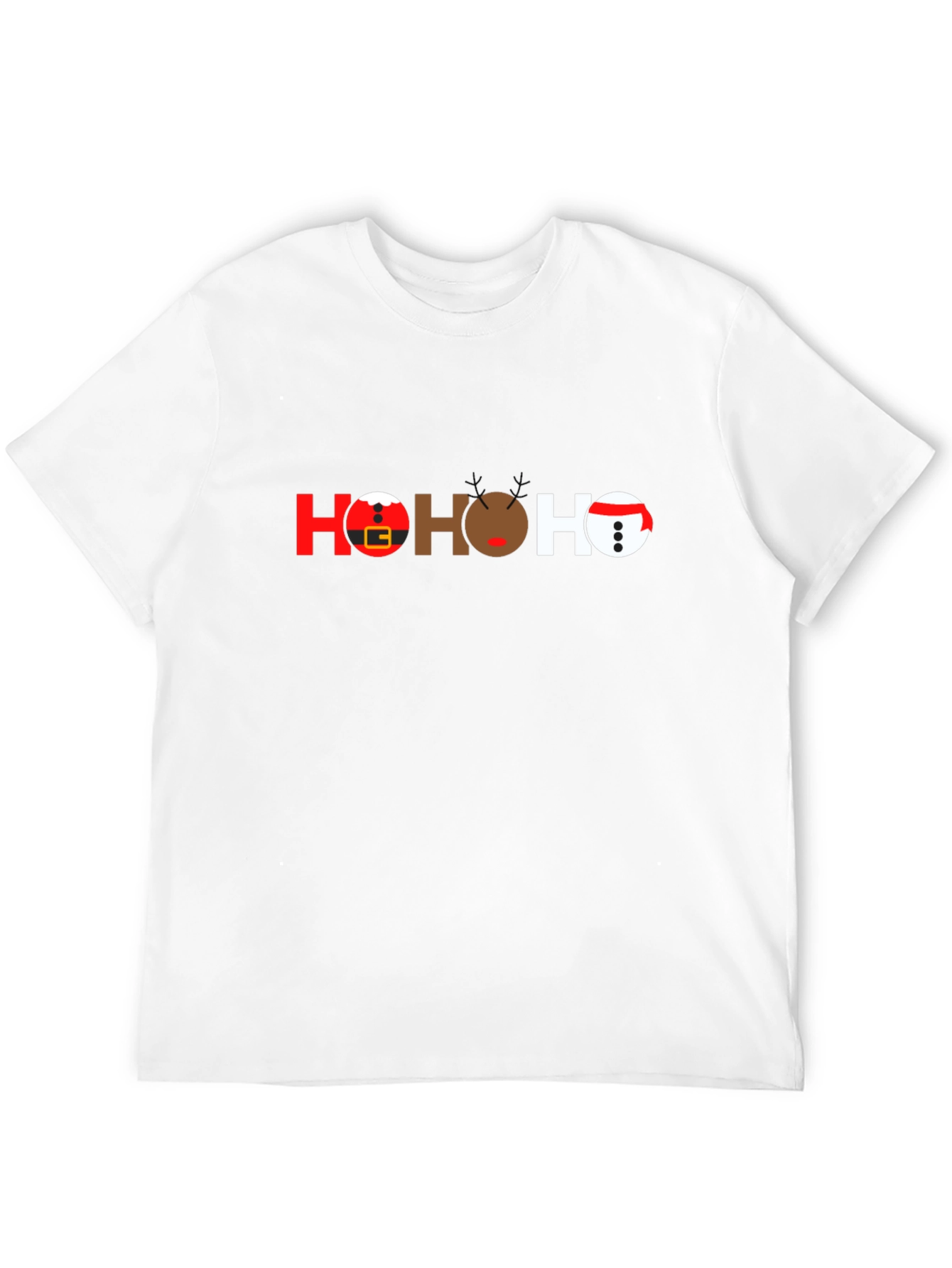 Festive HO HO HO Christmas Graphic T-Shirt