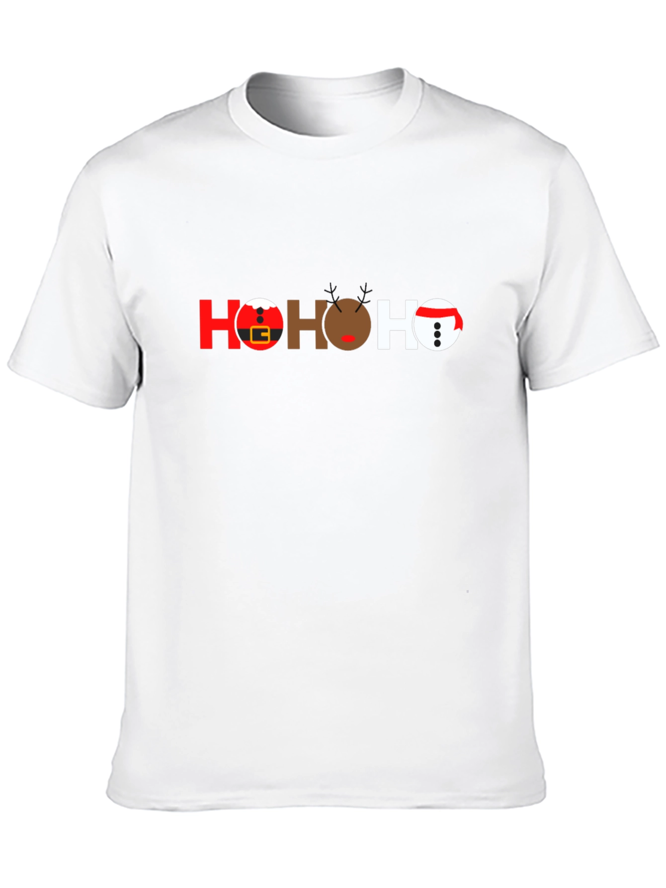 Festive HO HO HO Christmas Graphic T-Shirt