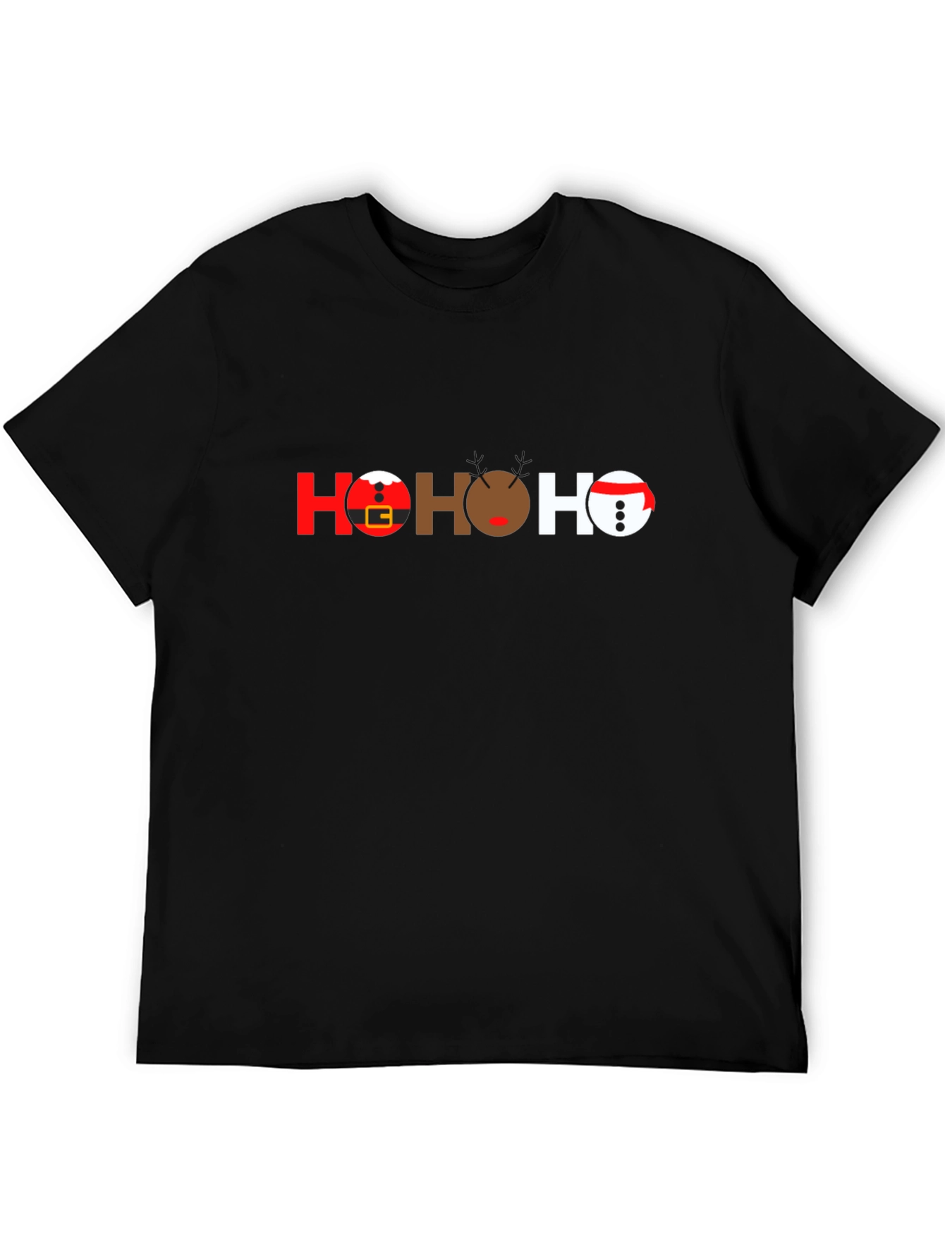 Festive HO HO HO Christmas Graphic T-Shirt