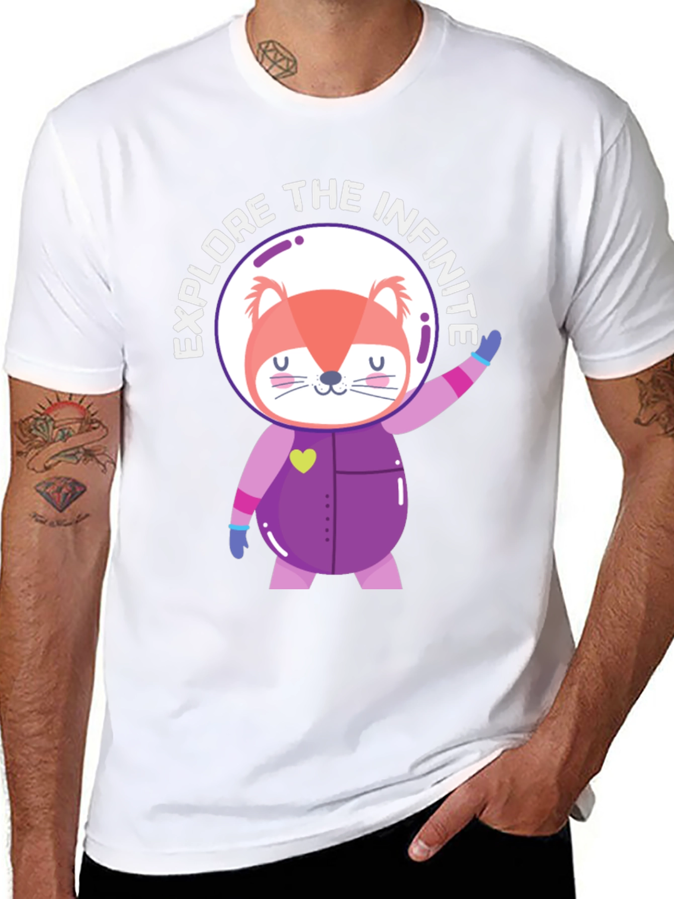 Explore the Infinite Space Fox T-Shirt