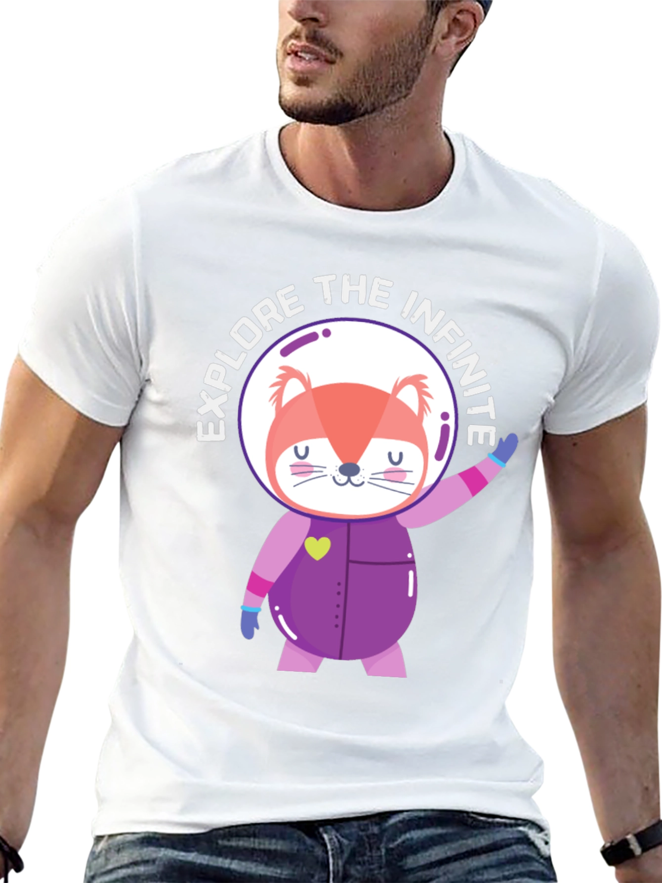 Explore the Infinite Space Fox T-Shirt