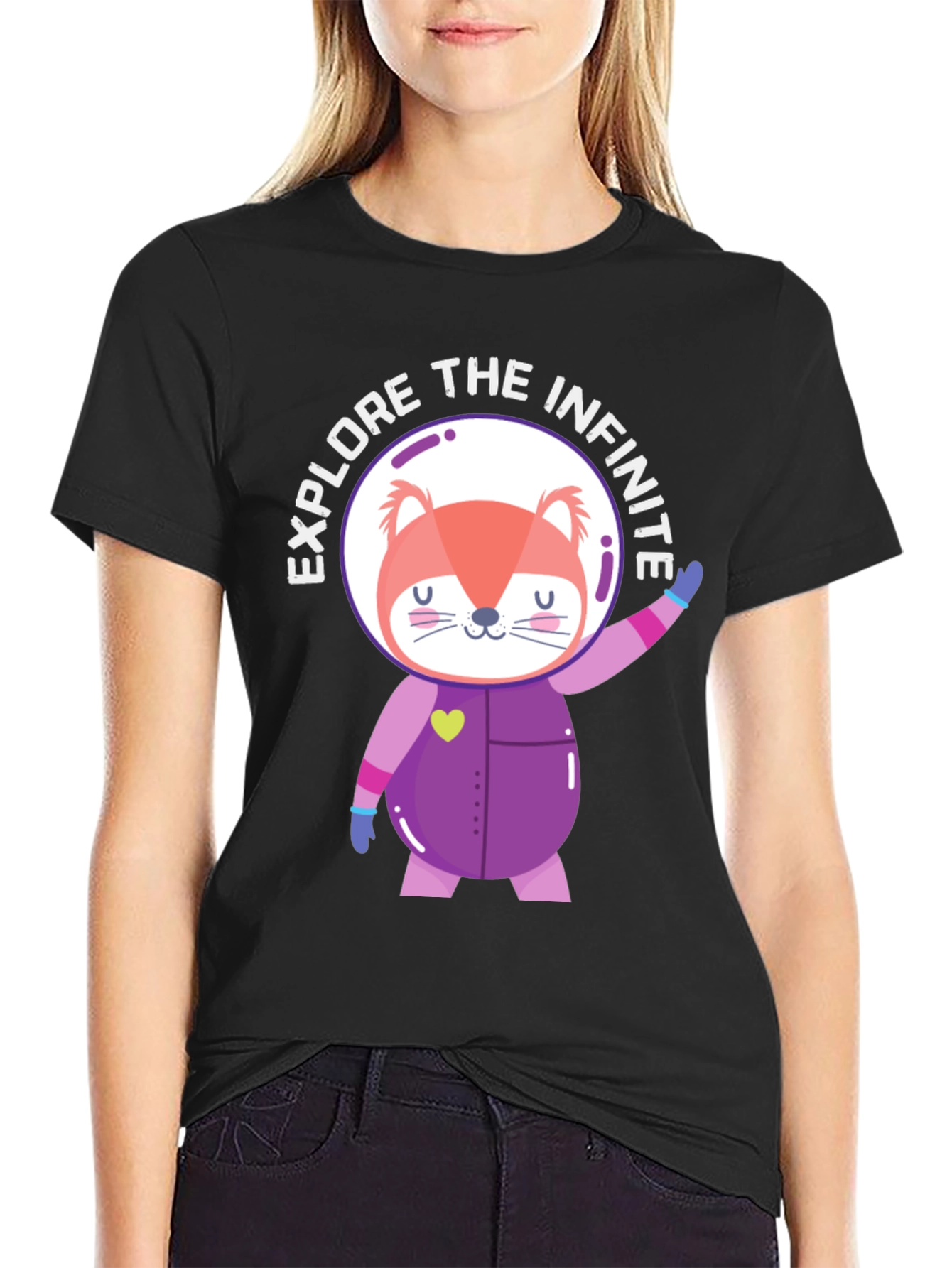Explore the Infinite Space Fox T-Shirt