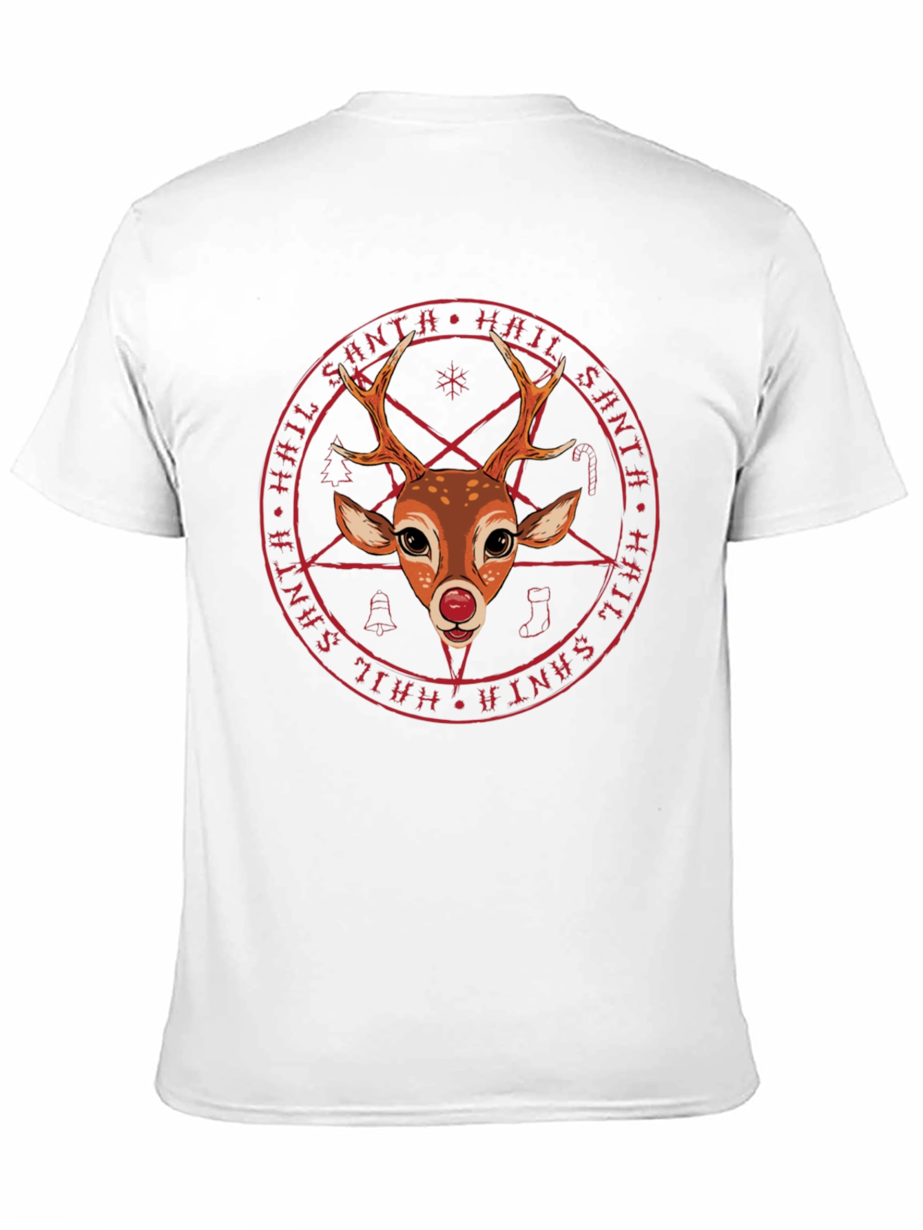 Hail Santa Reindeer T-Shirt - Unique Holiday Tee