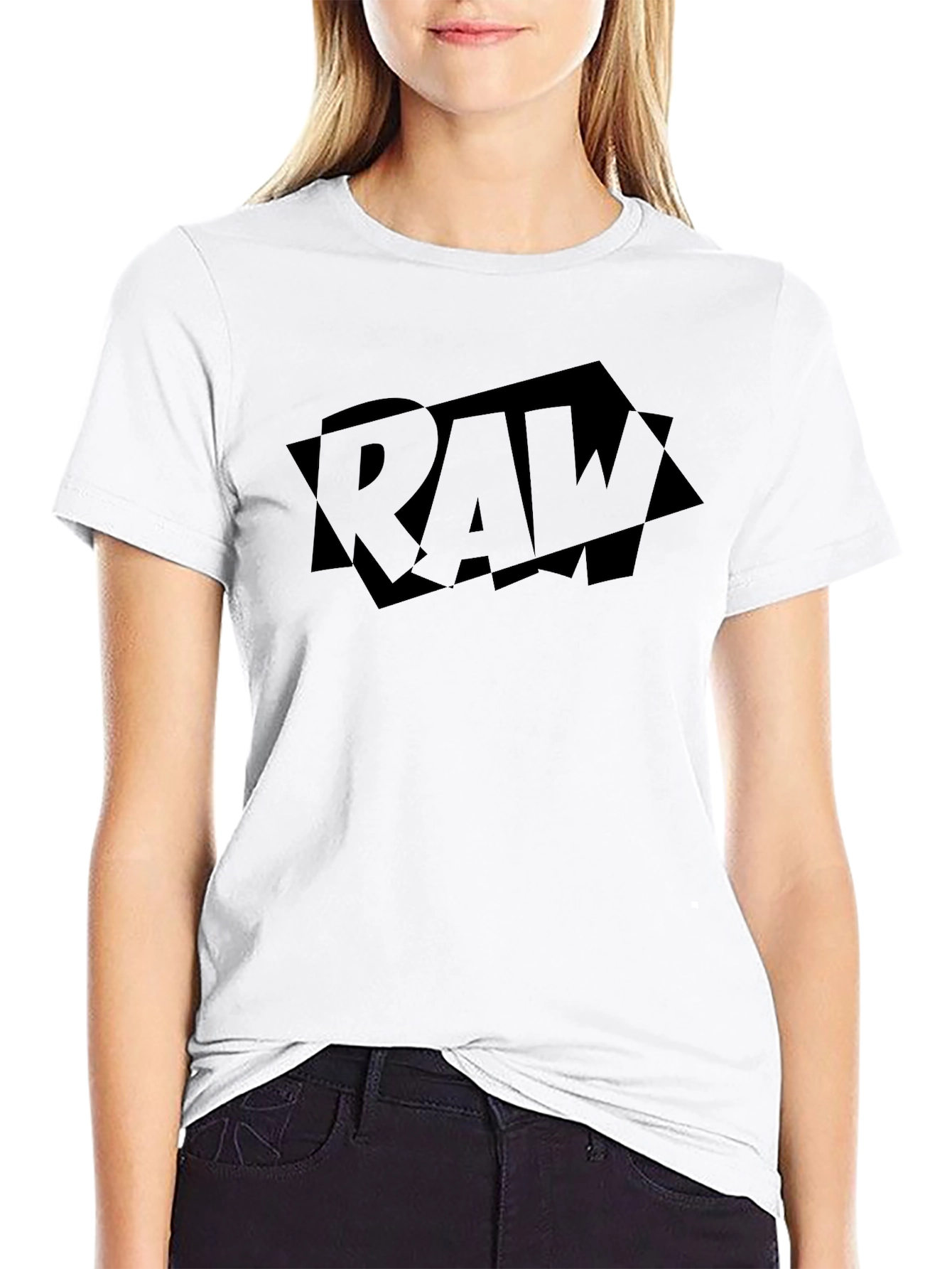 RAW Logo T-Shirt - Black Graphic Tee
