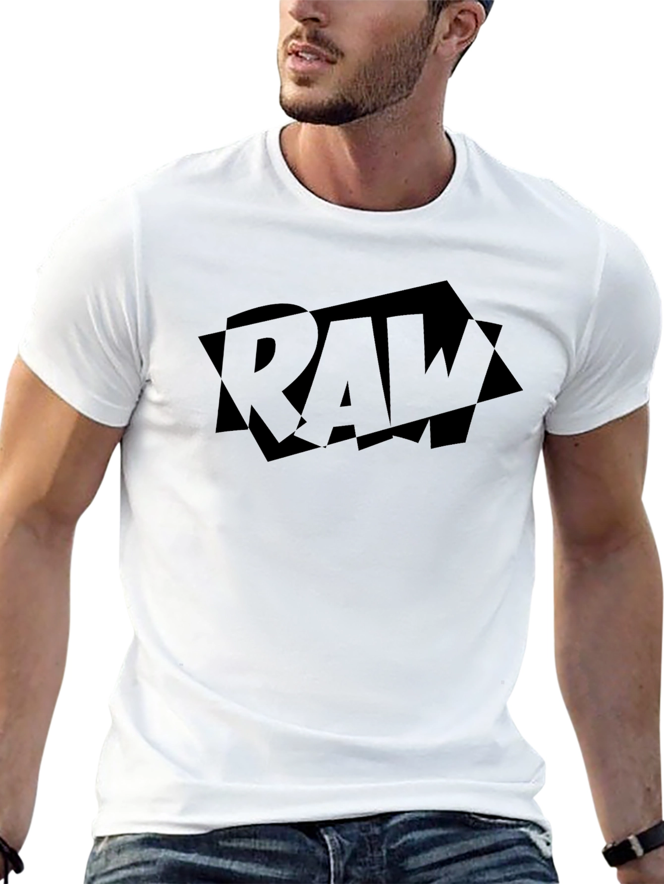 RAW Logo T-Shirt - Black Graphic Tee