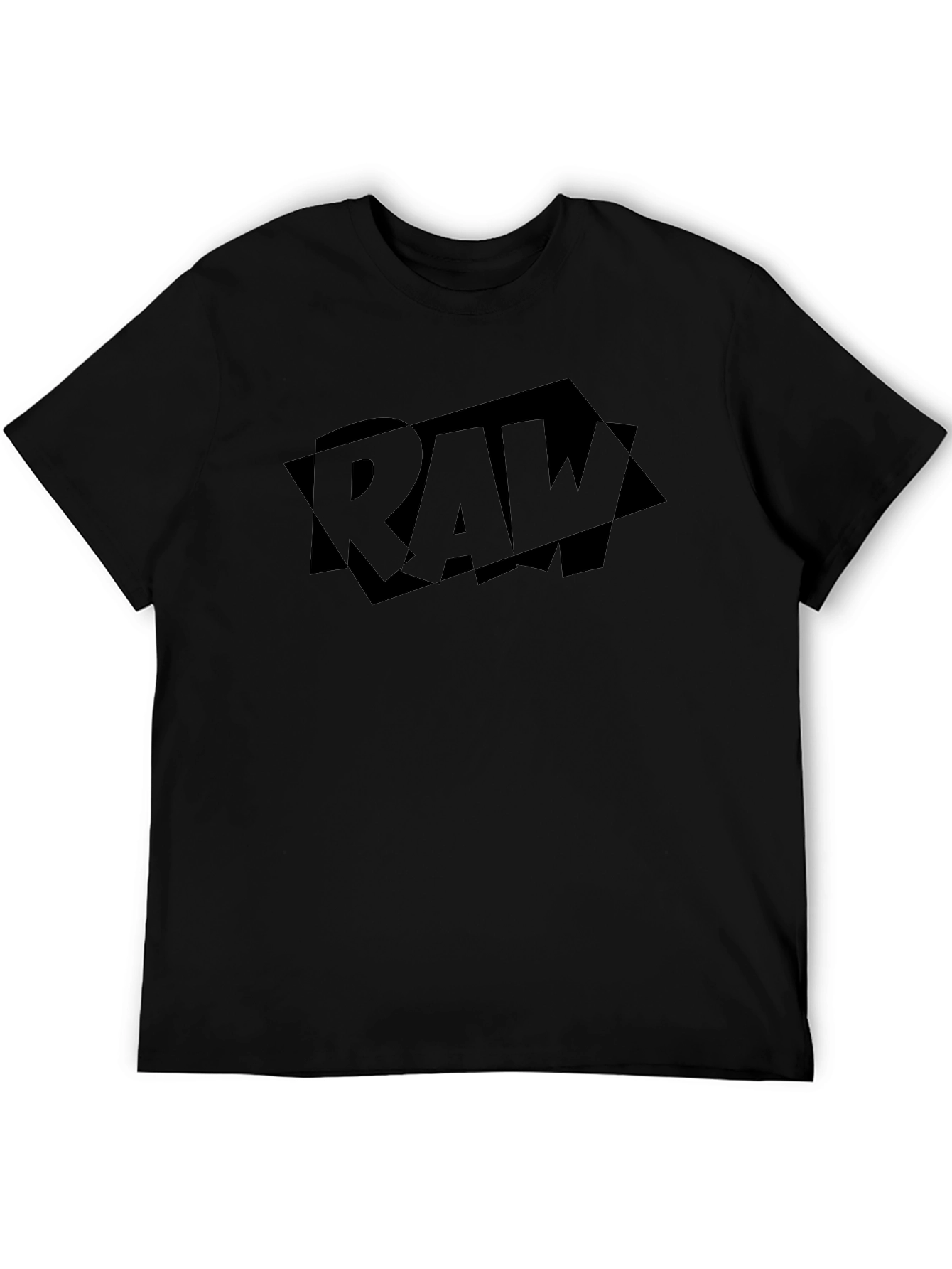 RAW Logo T-Shirt - Black Graphic Tee