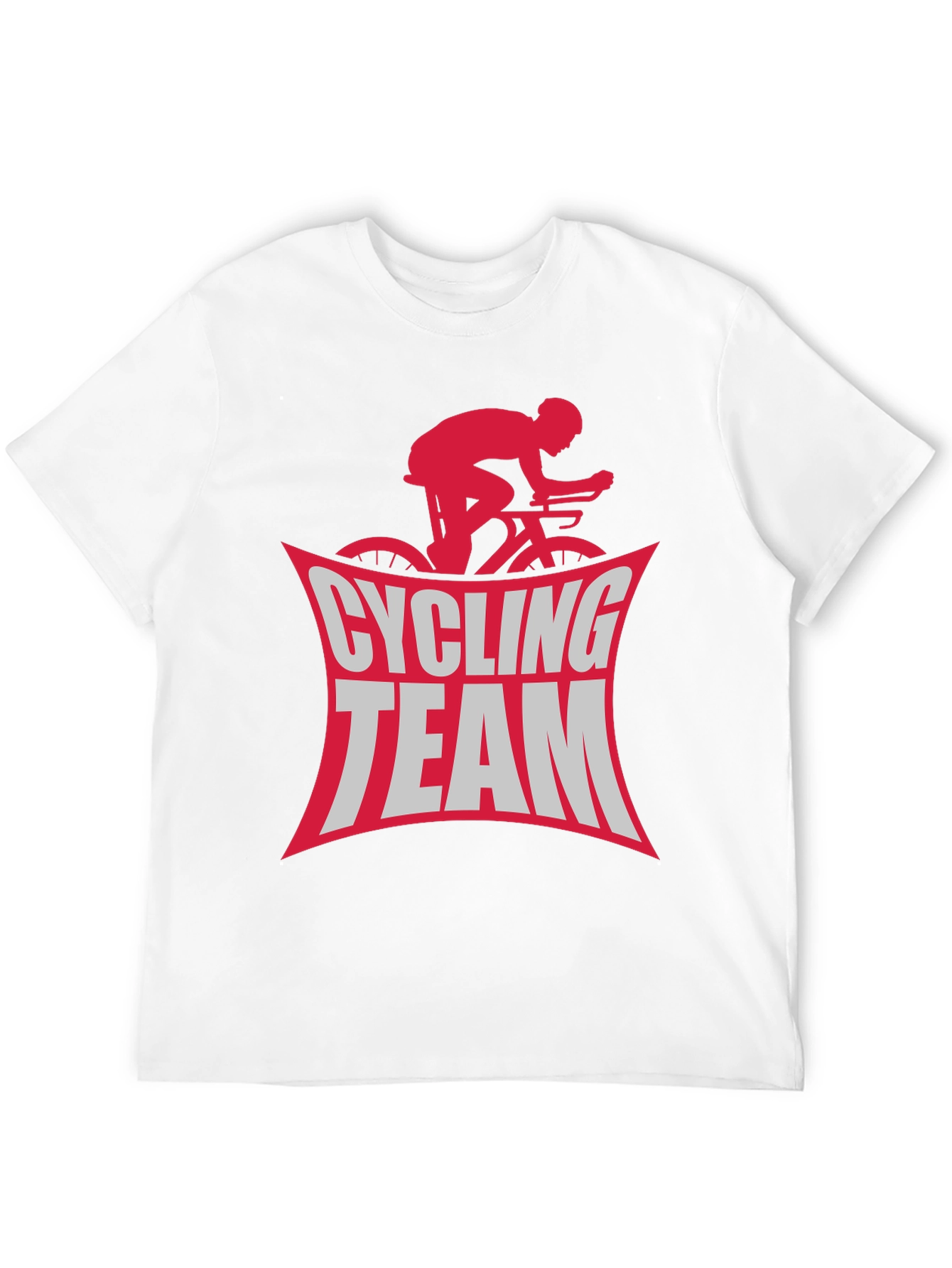 Cycling Team Graphic Tee - Black Cotton T-Shirt