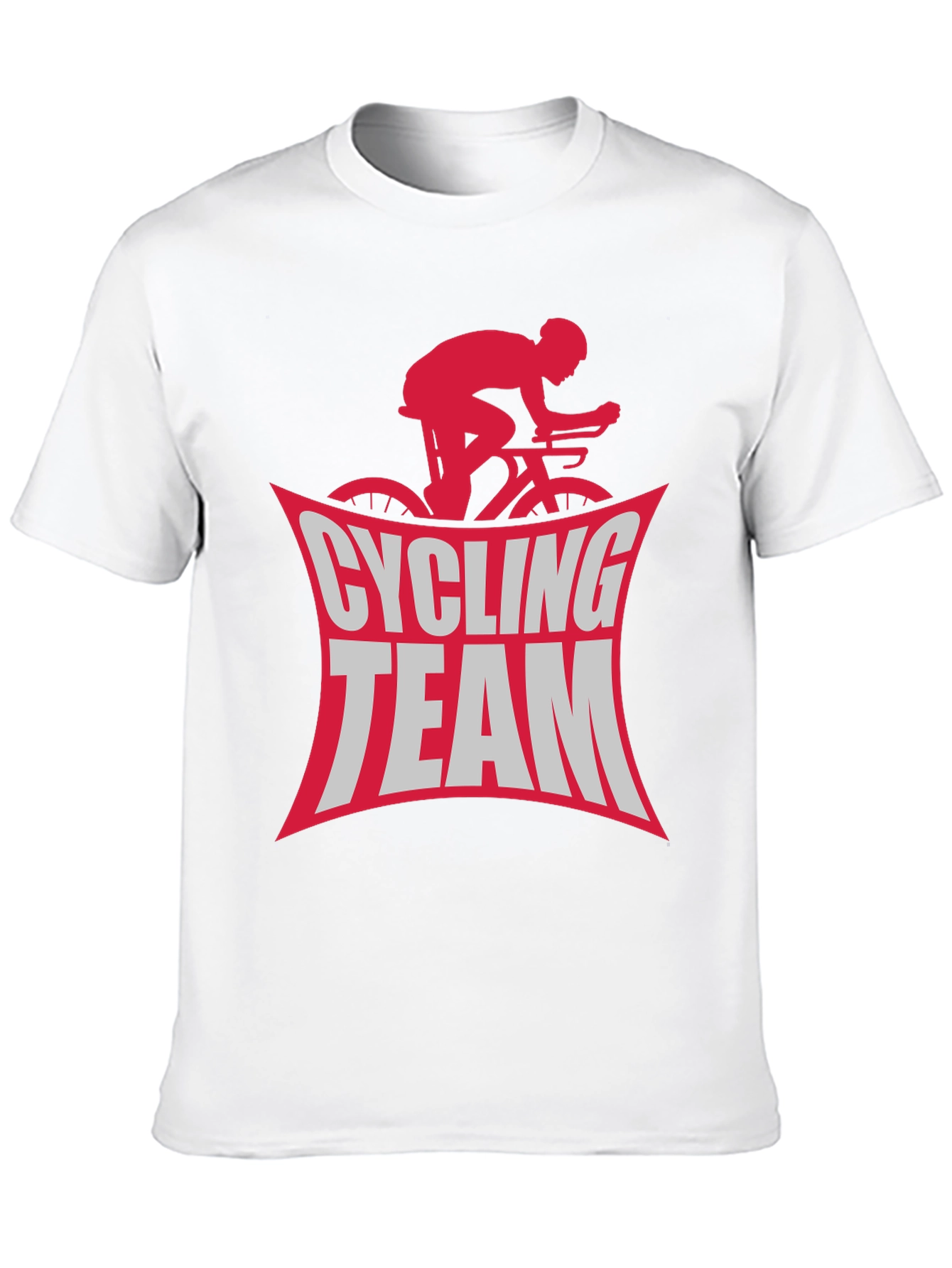 Cycling Team Graphic Tee - Black Cotton T-Shirt
