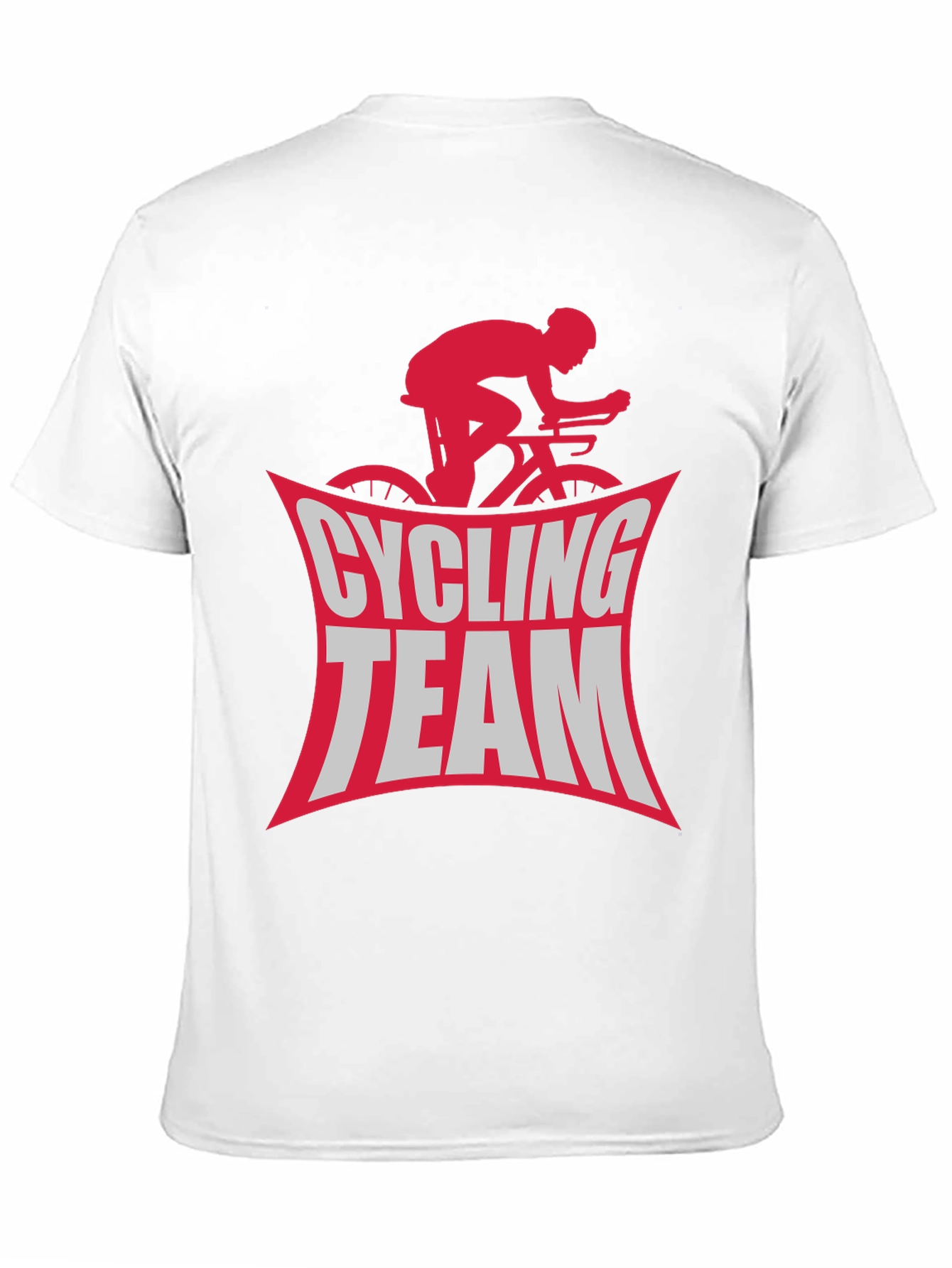Cycling Team Graphic Tee - Black Cotton T-Shirt