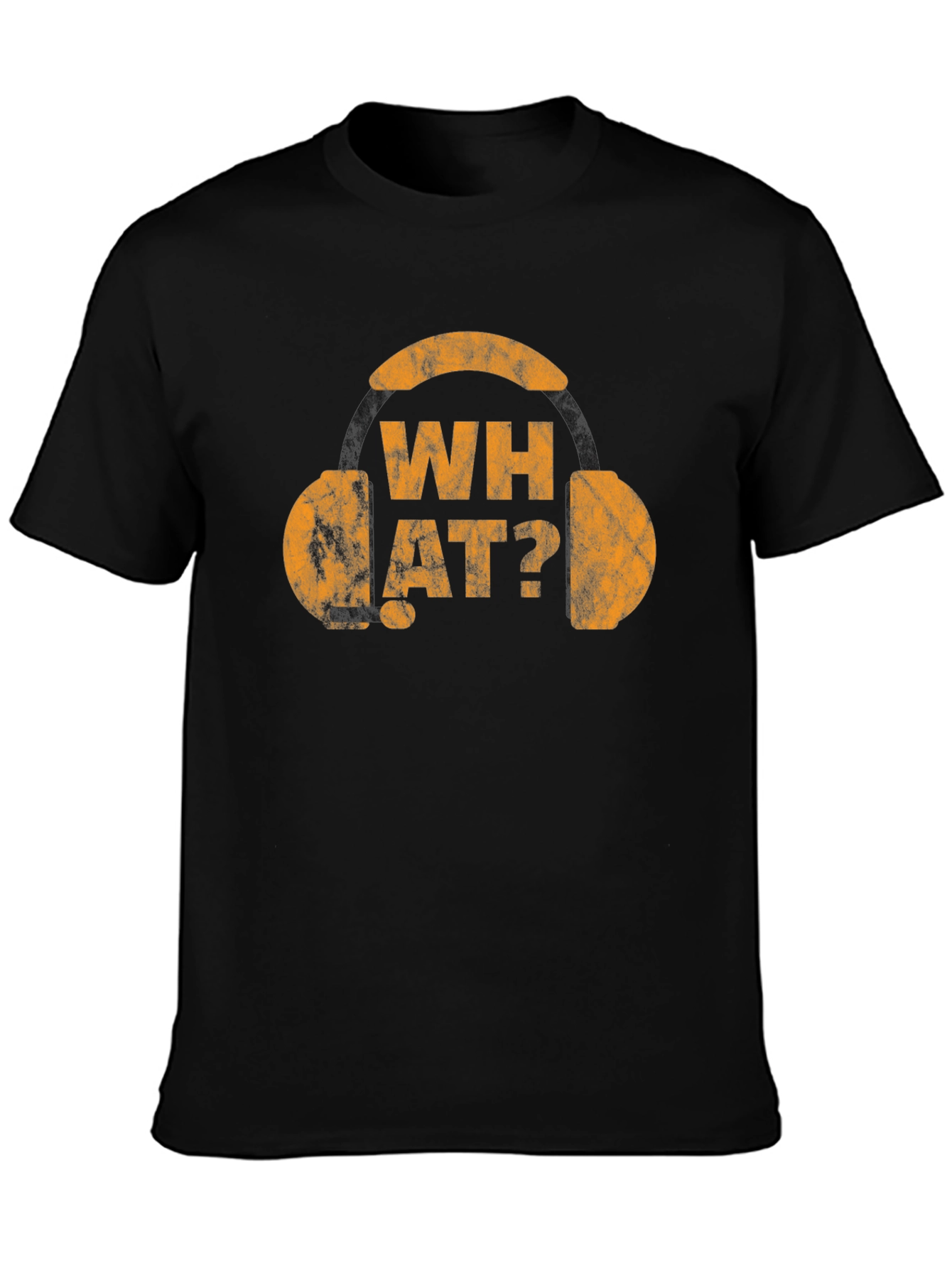 What? Graphic Tee - Novelty Headphone T-Shirt