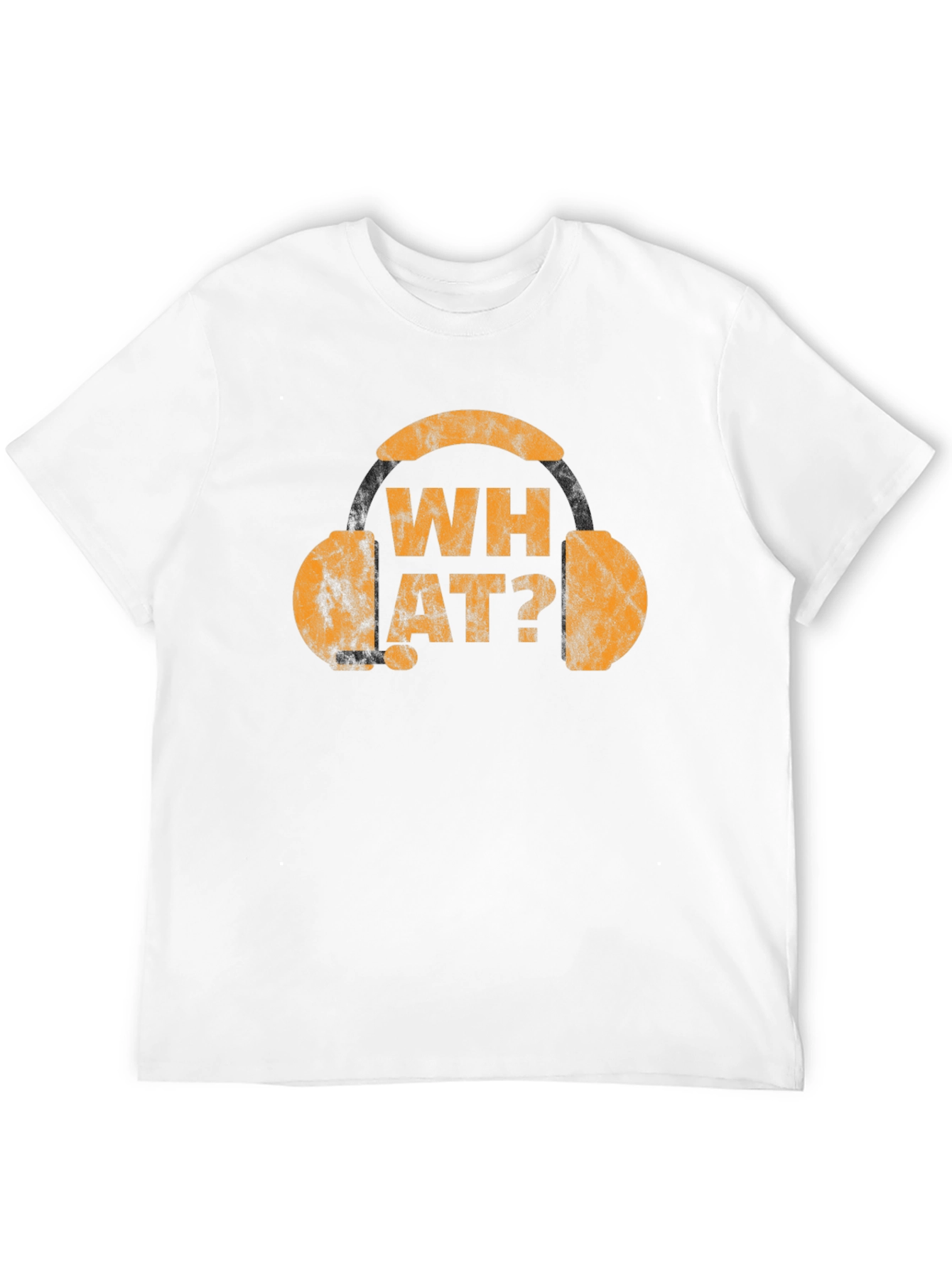 What? Graphic Tee - Novelty Headphone T-Shirt