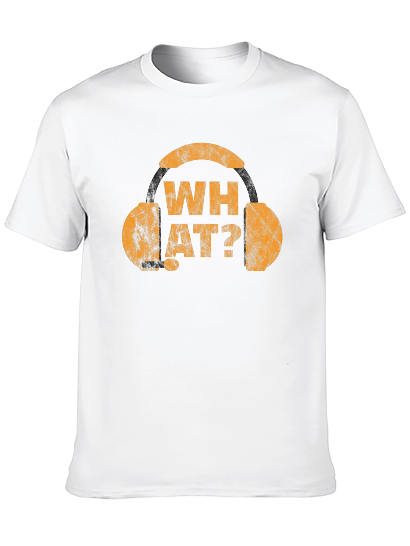 What? Graphic Tee - Novelty Headphone T-Shirt