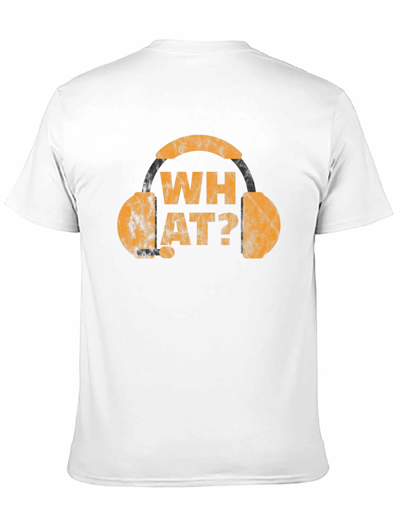 What? Graphic Tee - Novelty Headphone T-Shirt
