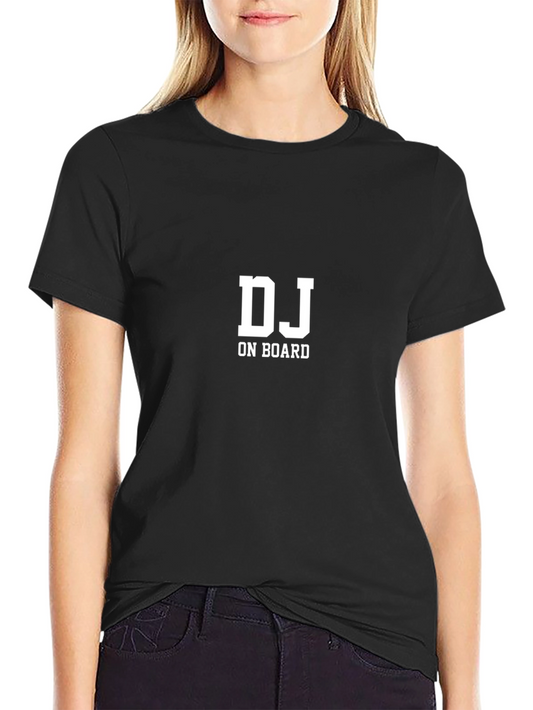 DJ On Board Black Crew Neck T-Shirt