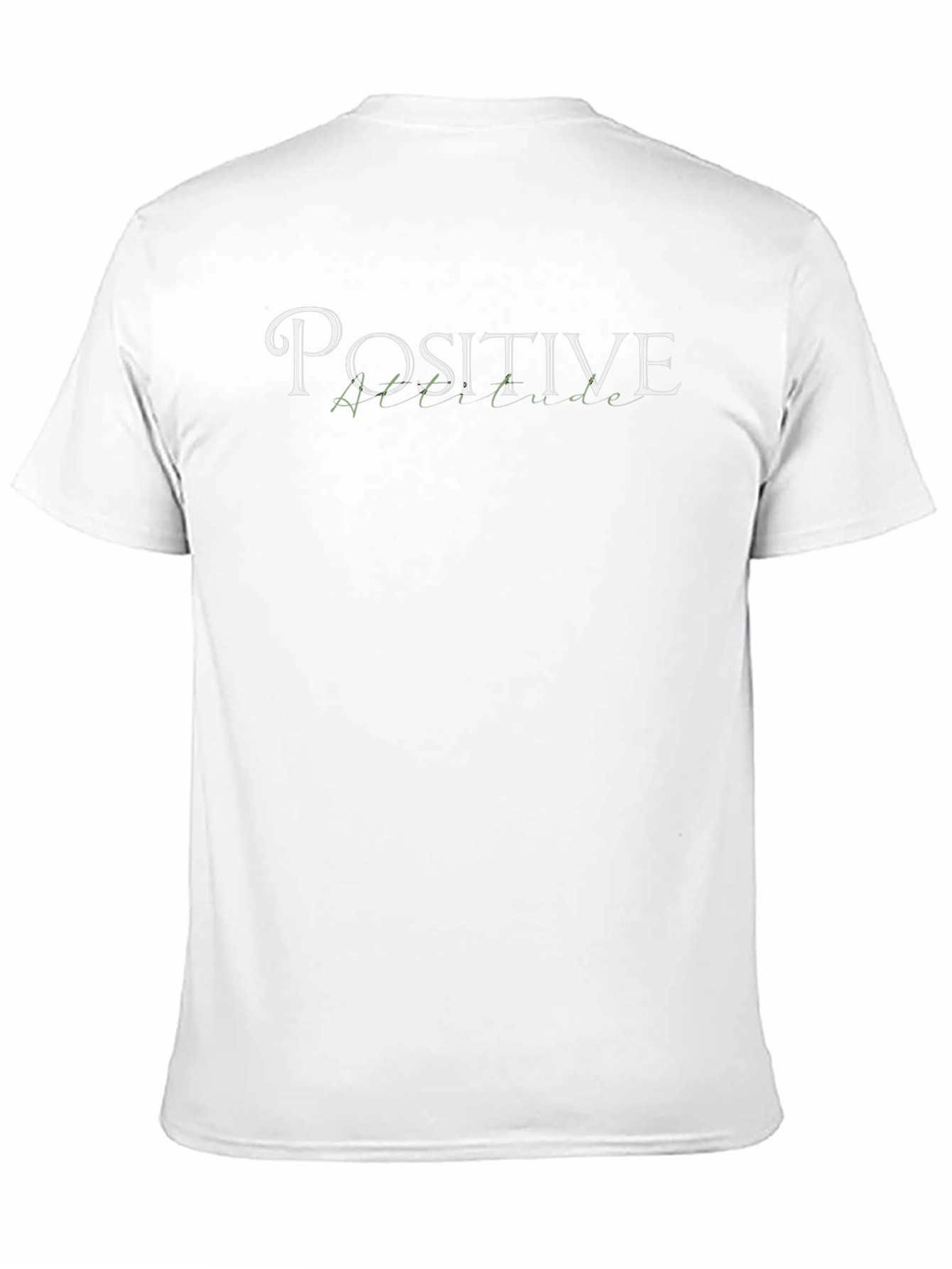Positive Attitude Graphic T-Shirt - Black