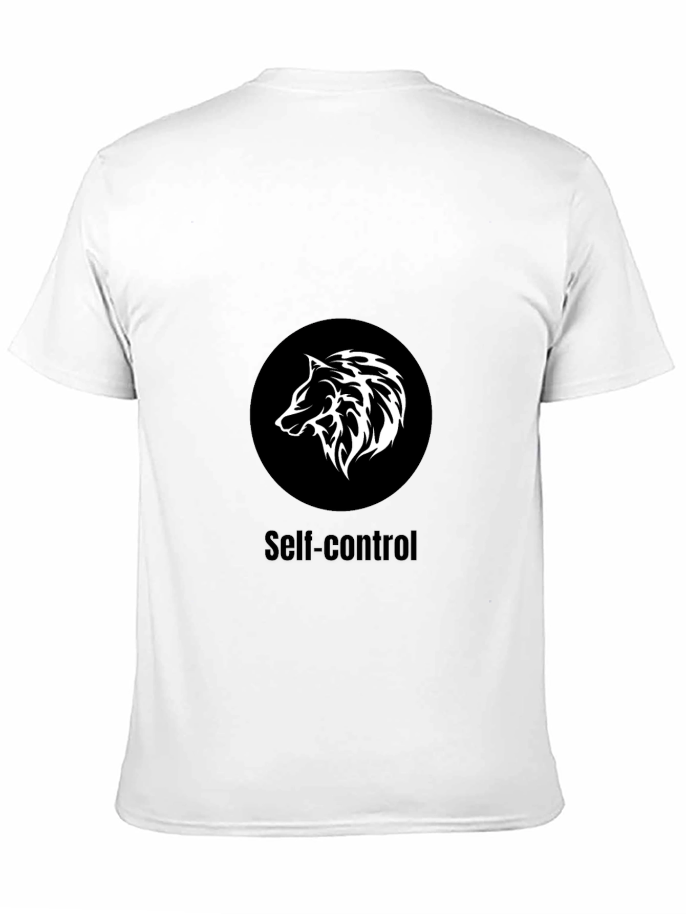 Self-Control Wolf Graphic T-Shirt
