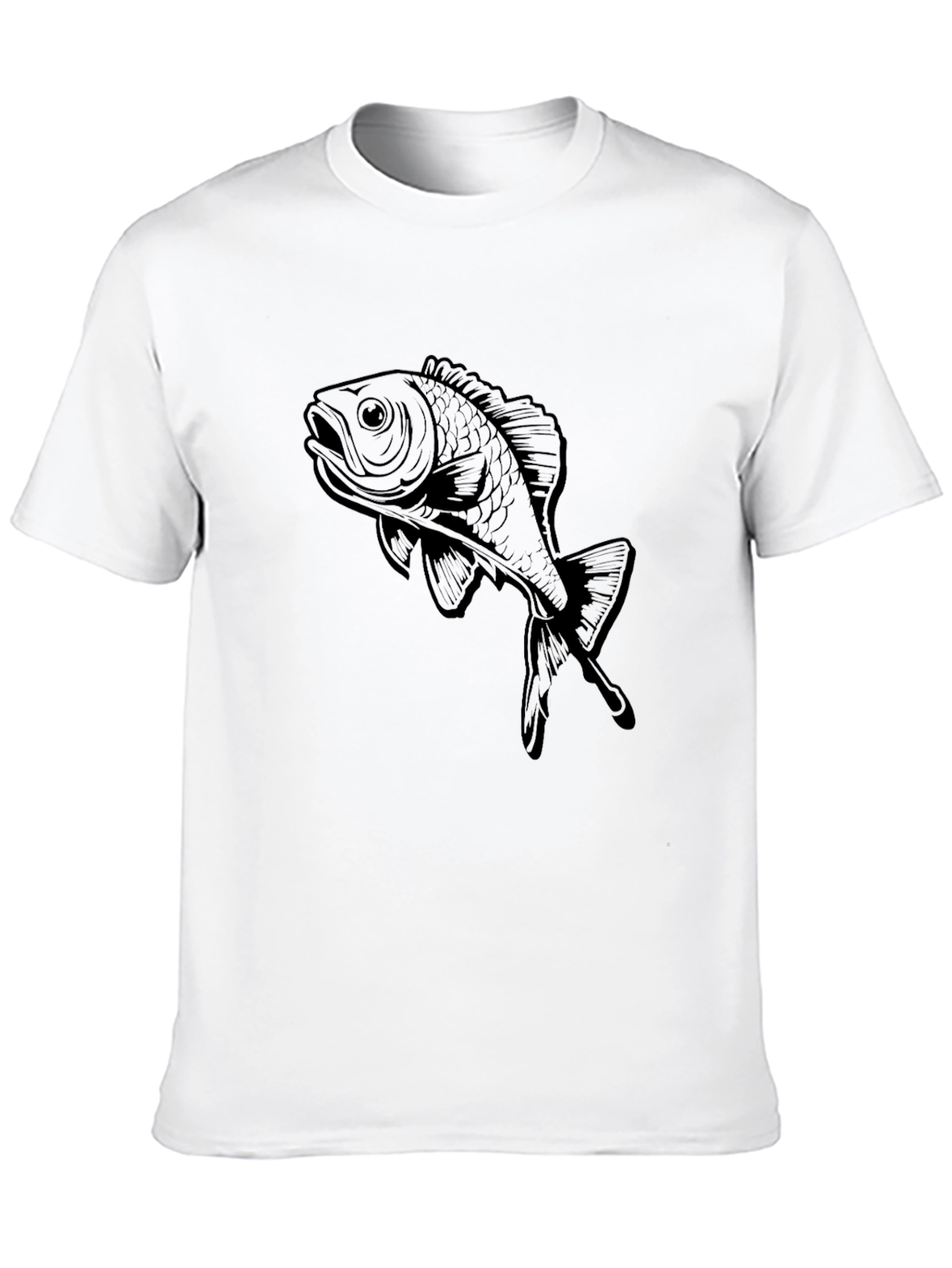 Black Fish Graphic Tee - Stylish Casual Wear