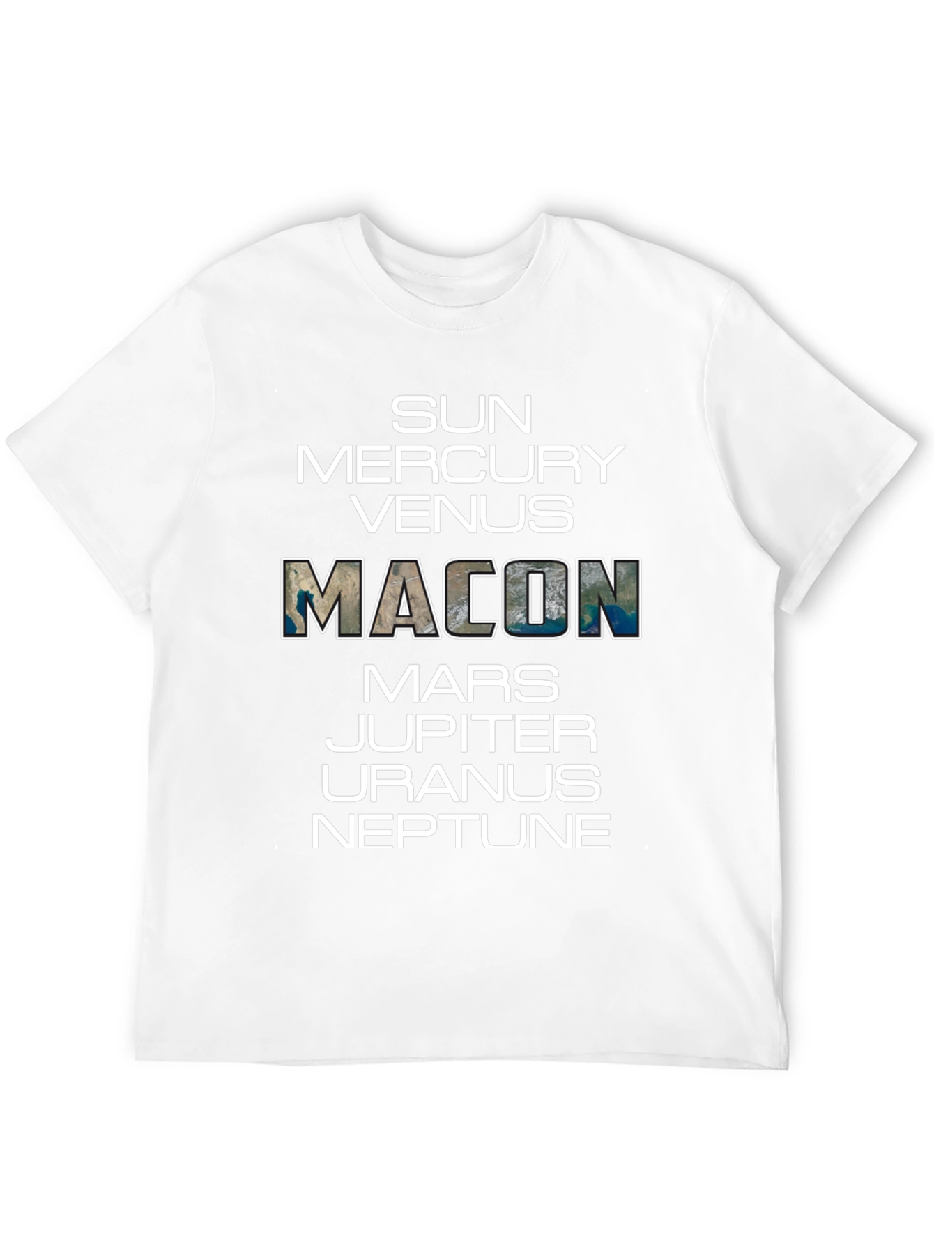 Planets Macon T-Shirt - Solar System Graphic Tee