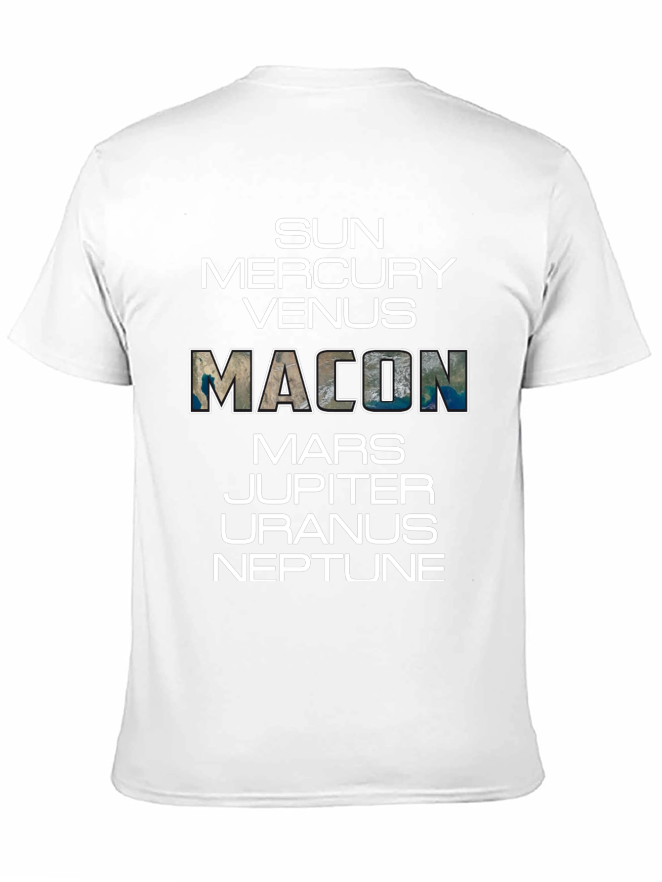 Planets Macon T-Shirt - Solar System Graphic Tee
