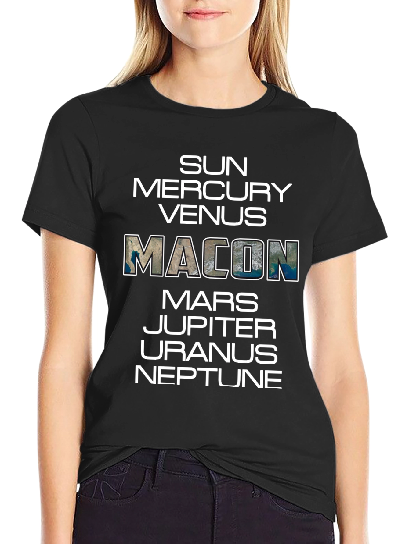 Planets Macon T-Shirt - Solar System Graphic Tee