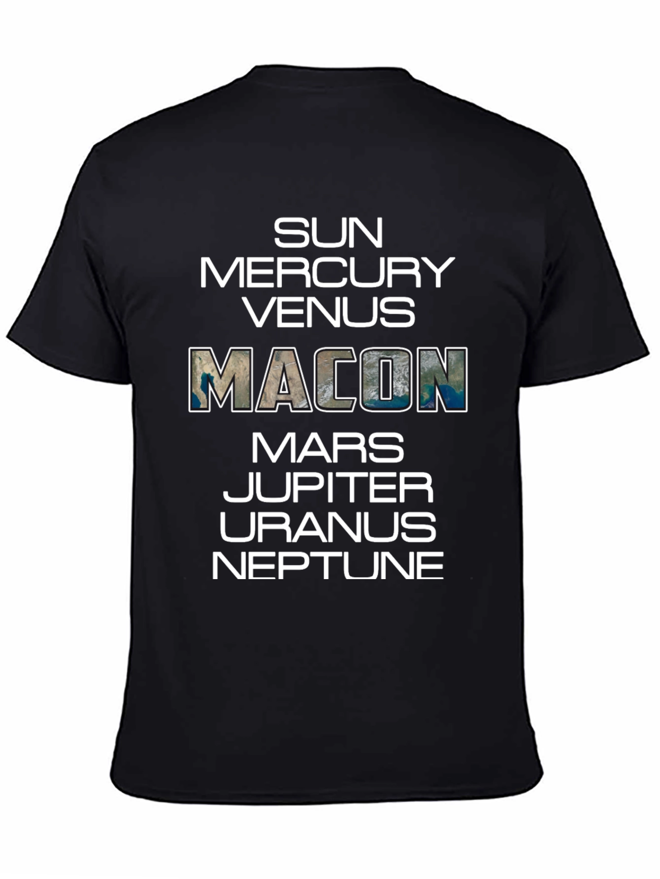 Planets Macon T-Shirt - Solar System Graphic Tee