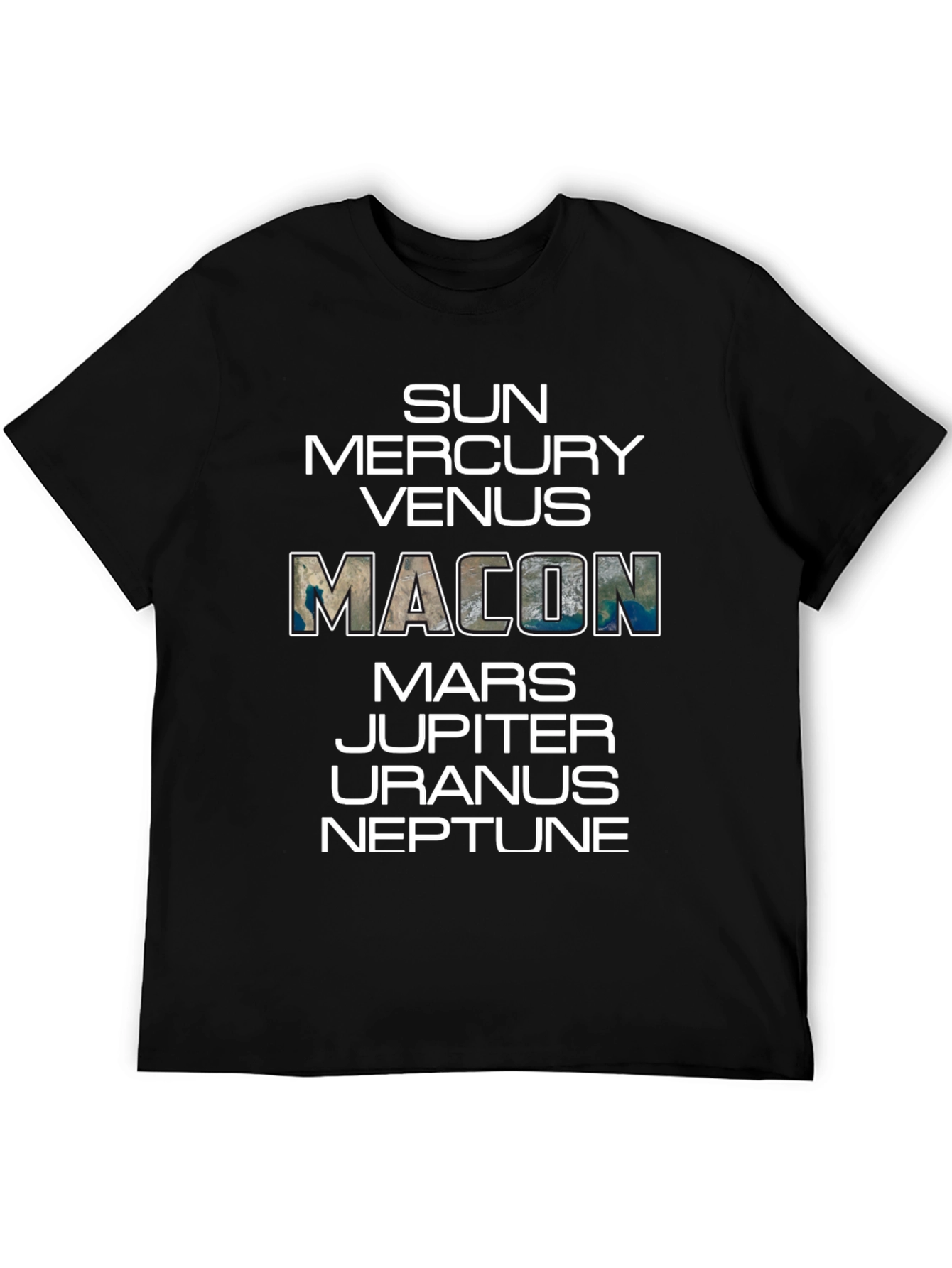 Planets Macon T-Shirt - Solar System Graphic Tee