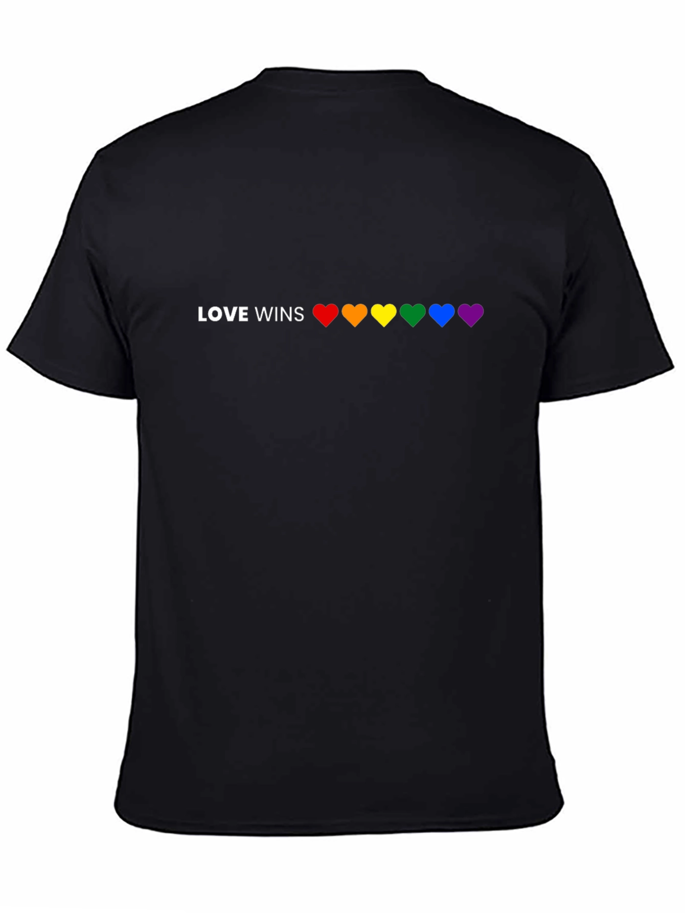 Love Wins LGBTQ Pride Rainbow Heart T-Shirt
