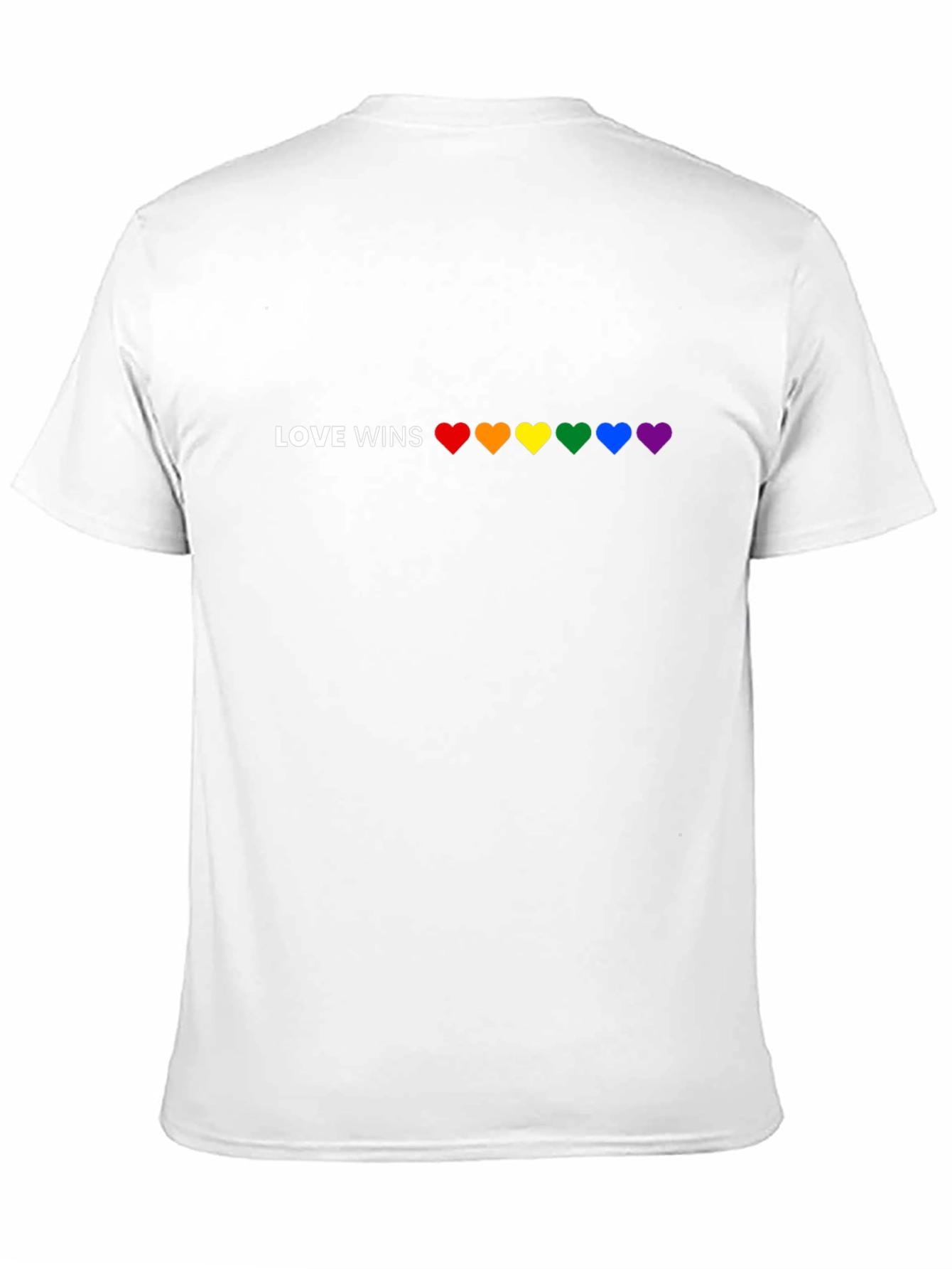 Love Wins LGBTQ Pride Rainbow Heart T-Shirt