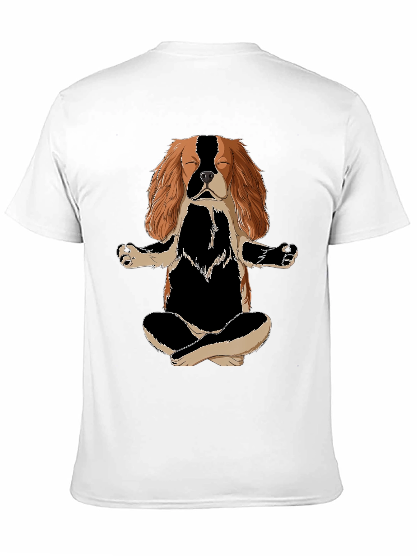 Meditating Dog T-Shirt - Zen Cavalier King Charles Spaniel
