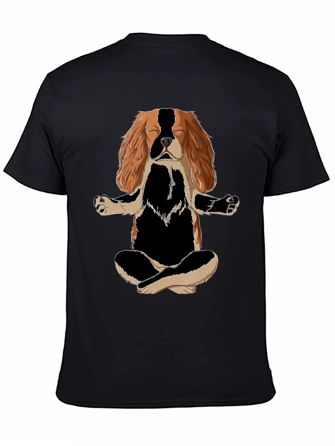 Meditating Dog T-Shirt - Zen Cavalier King Charles Spaniel