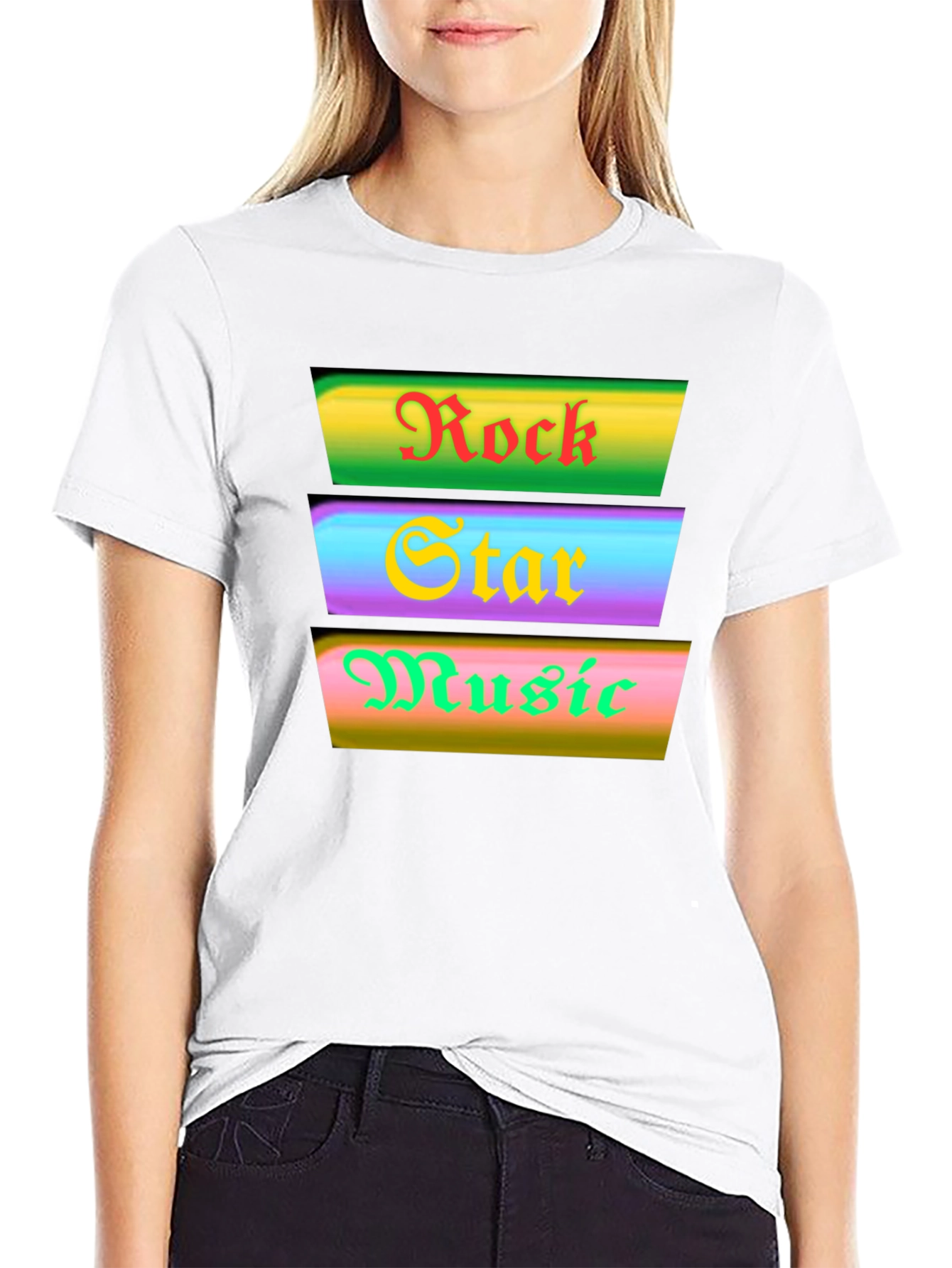 Rock Star Music Graphic Tee - Black