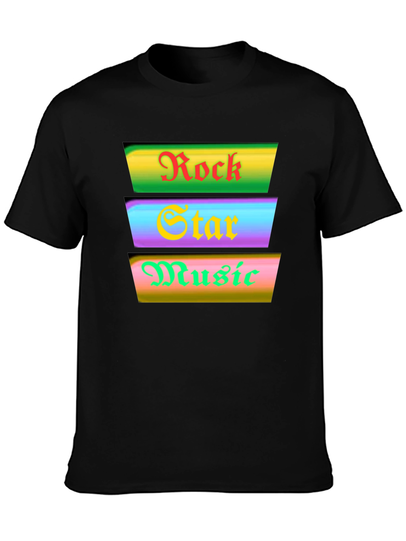 Rock Star Music Graphic Tee - Black