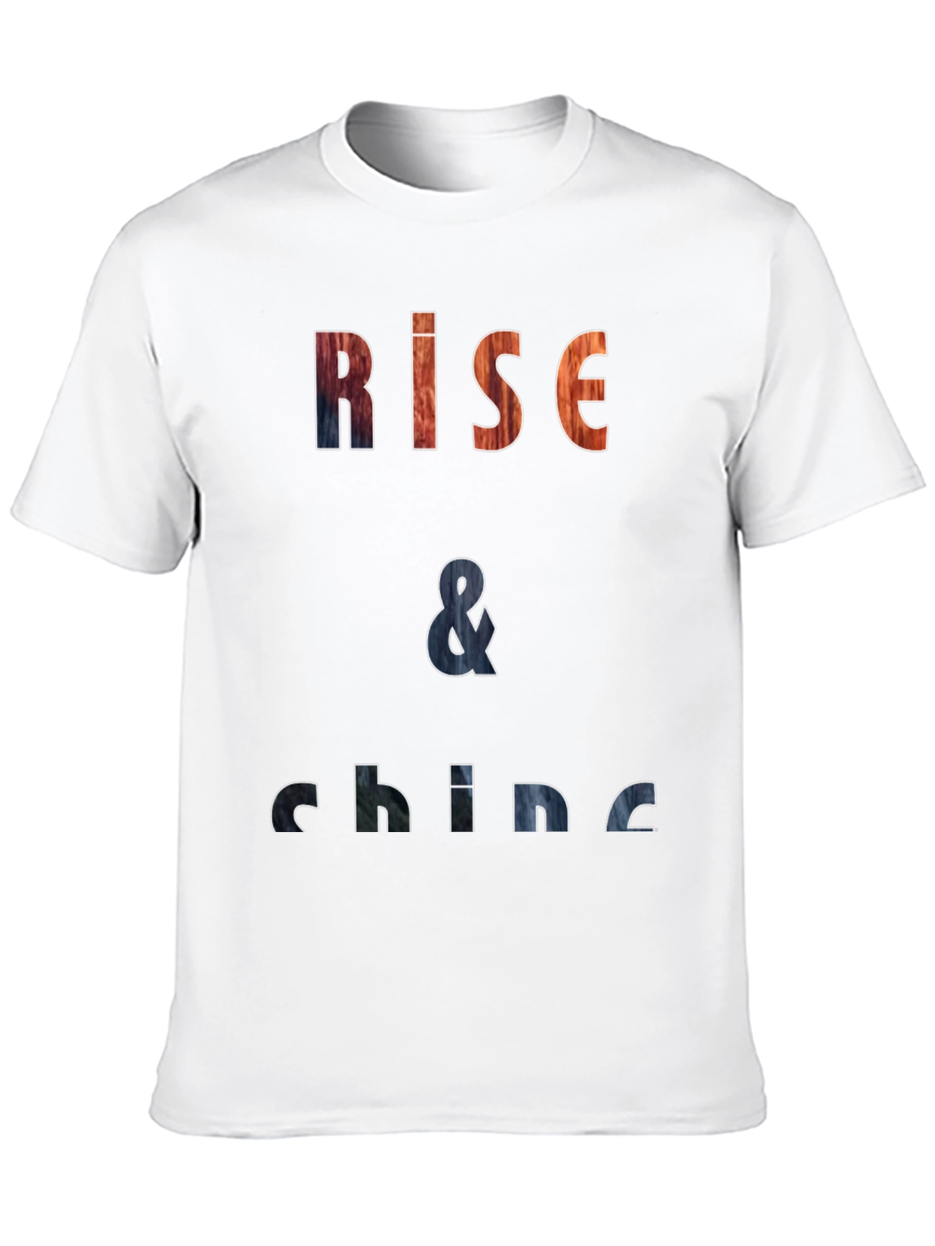 Rise & Shine Graphic Print Black T-Shirt