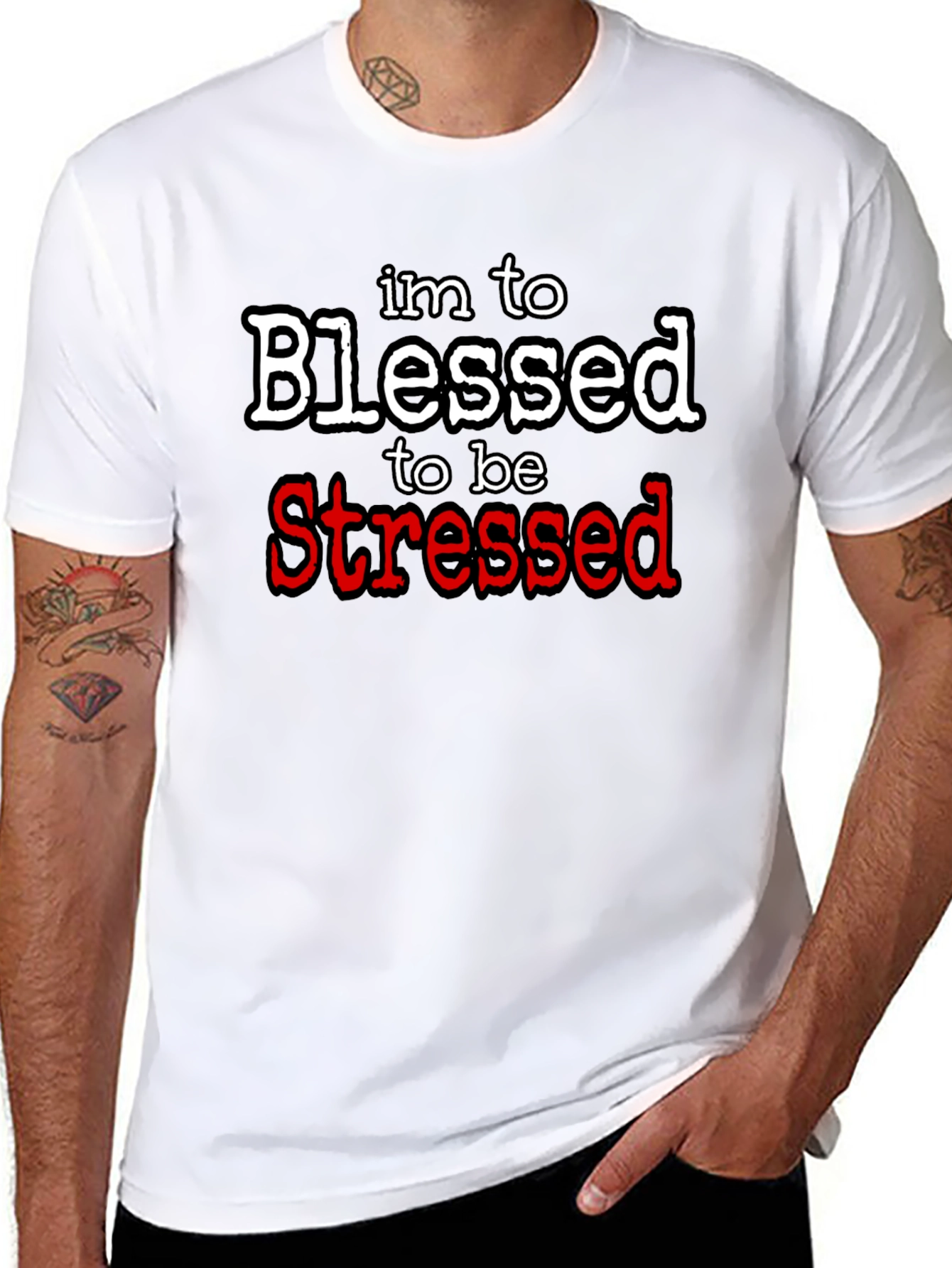 Blessed & Stress-Free Graphic Tee