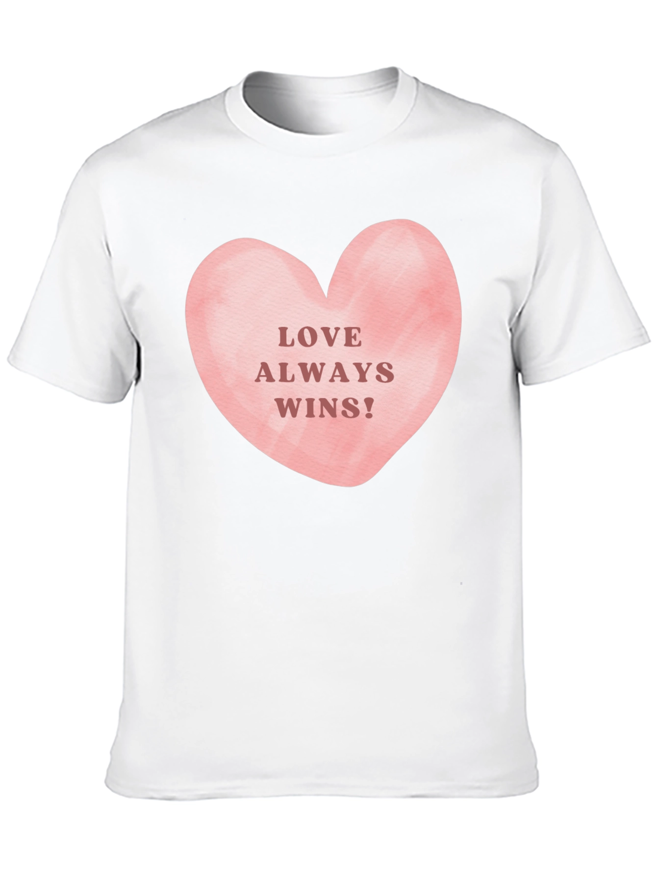 Love Always Wins! Black Graphic Tee