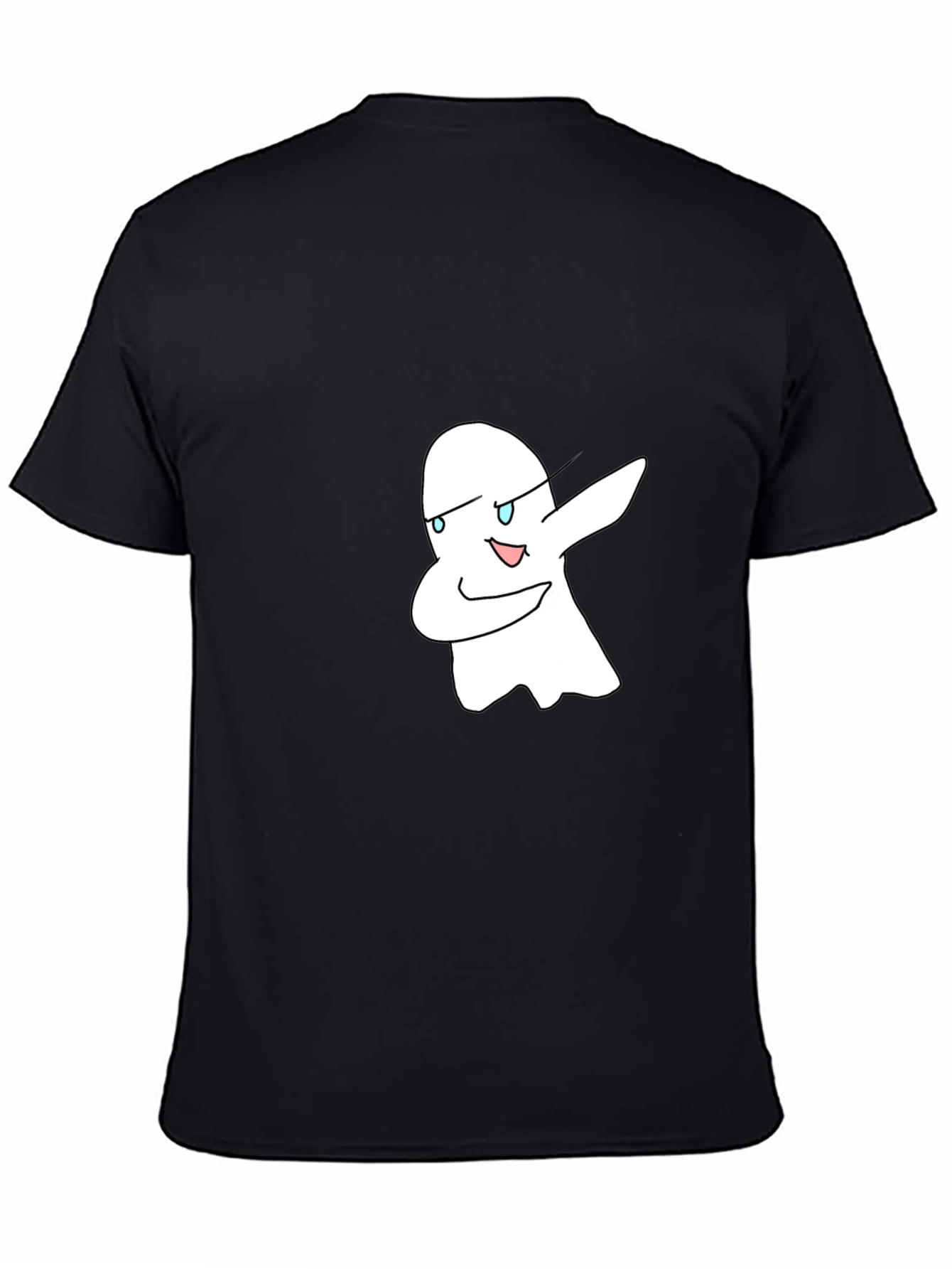 Dabbing Ghost Graphic Black T-Shirt