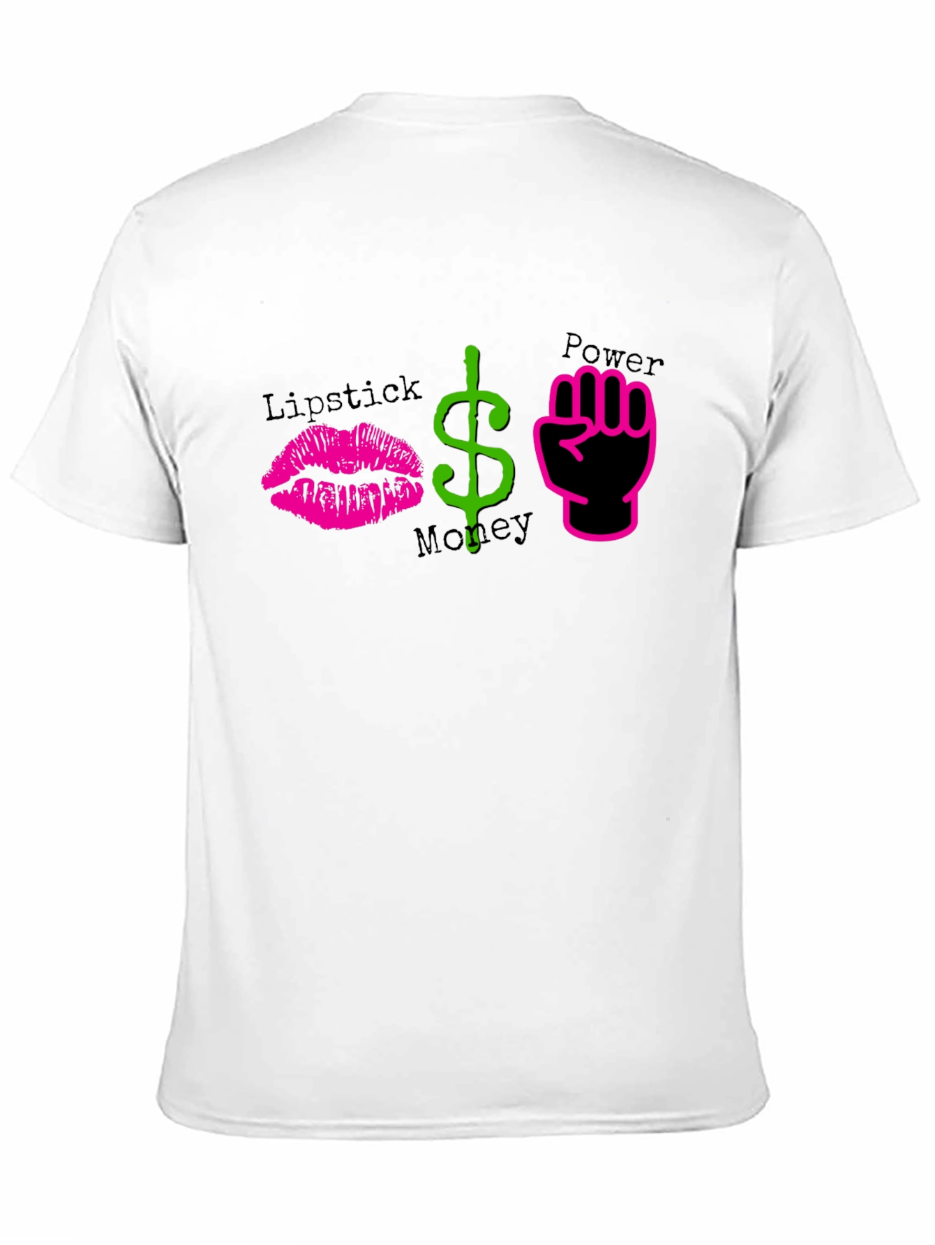 Lipstick Money Power Graphic T-Shirt