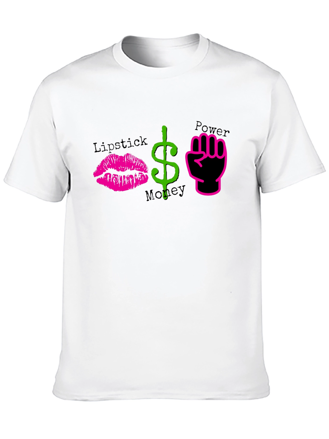 Lipstick Money Power Graphic T-Shirt