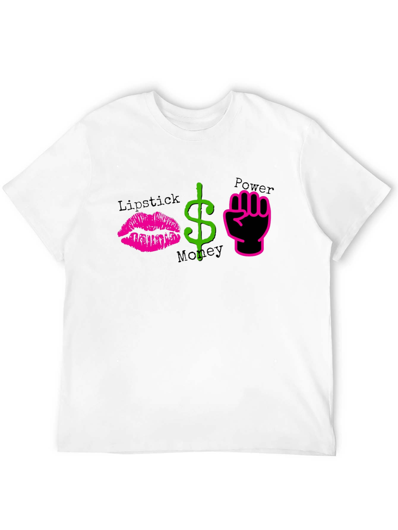 Lipstick Money Power Graphic T-Shirt