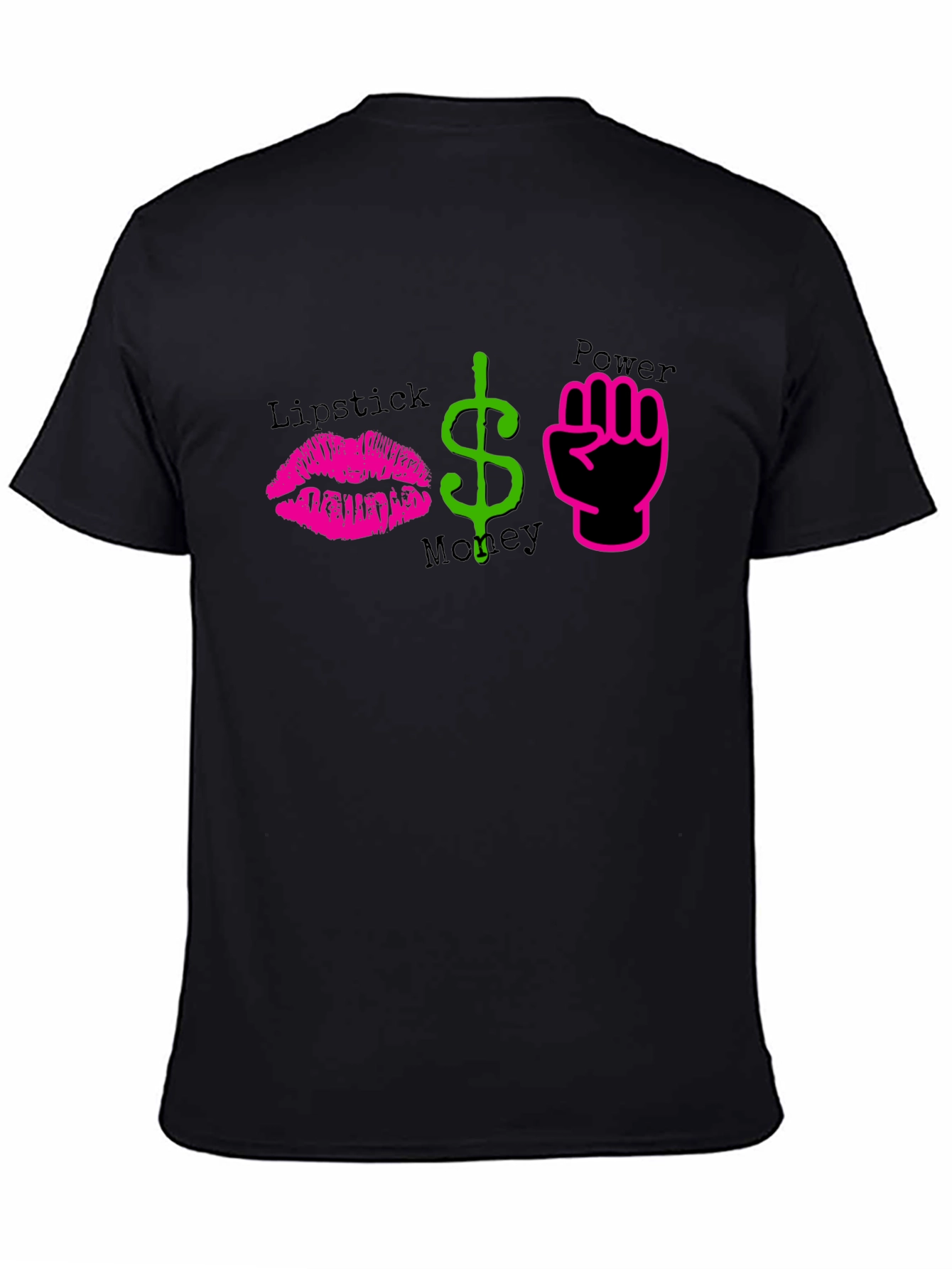 Lipstick Money Power Graphic T-Shirt
