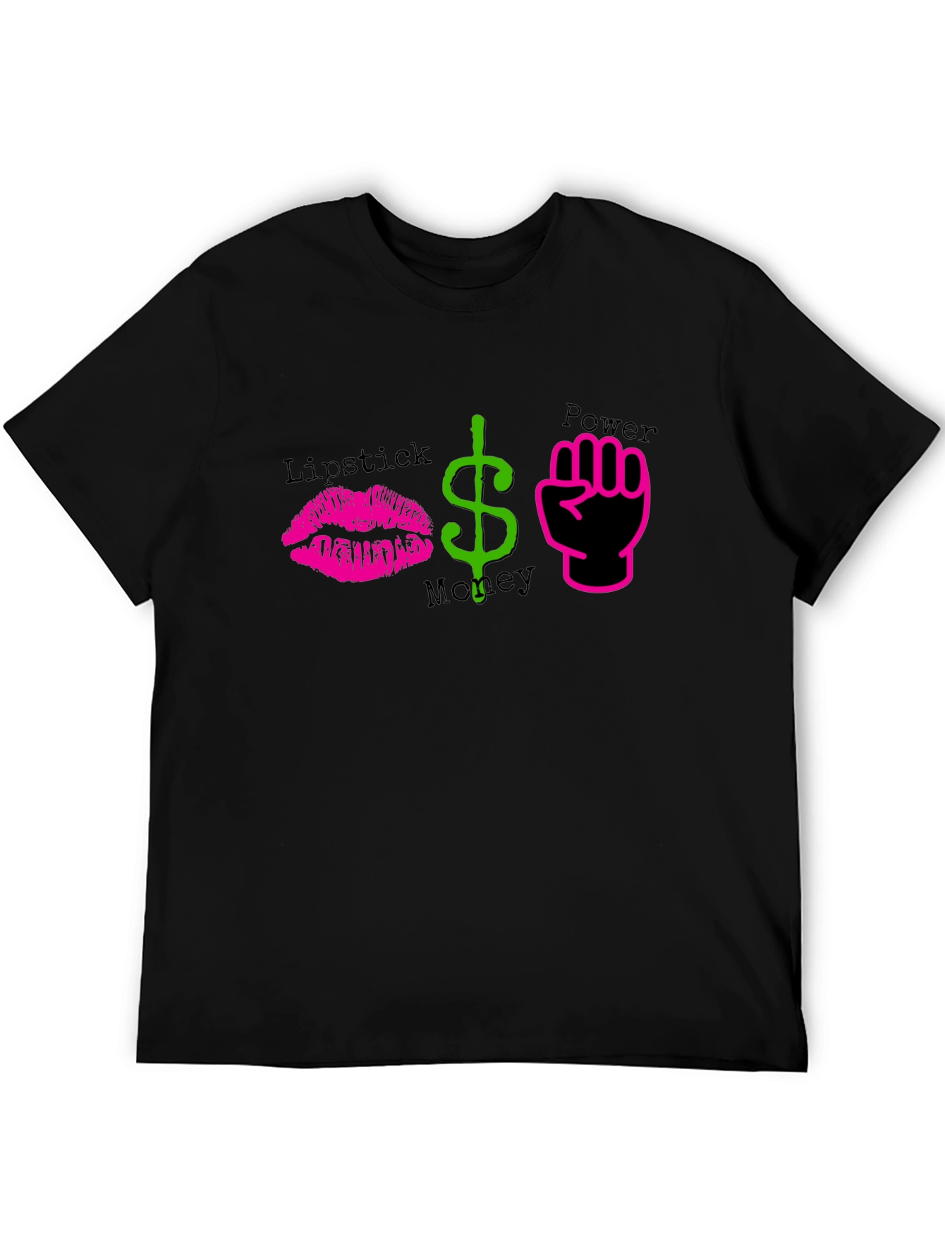 Lipstick Money Power Graphic T-Shirt