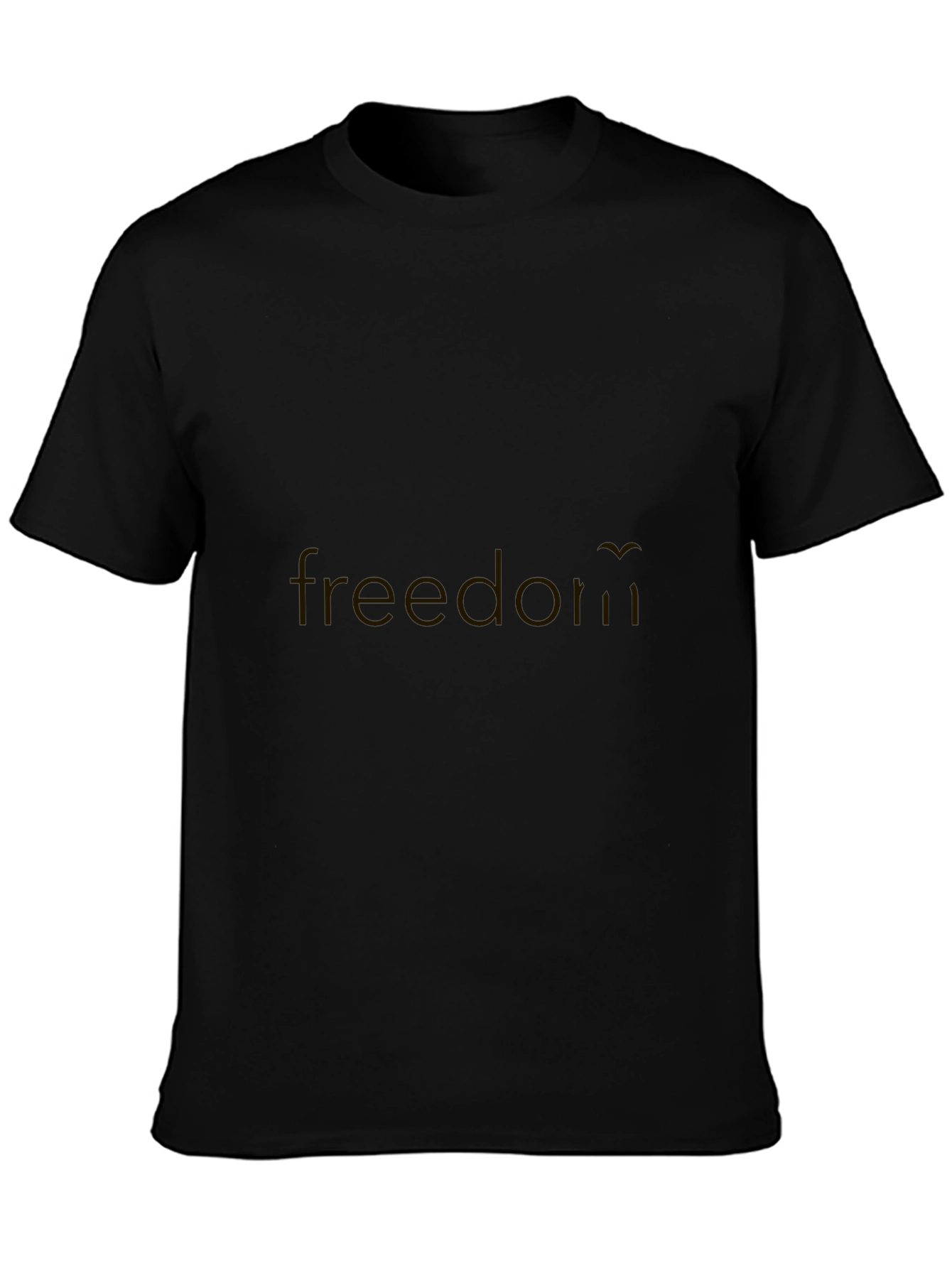Black Cotton Blend Mens T-Shirt - Everyday Wear