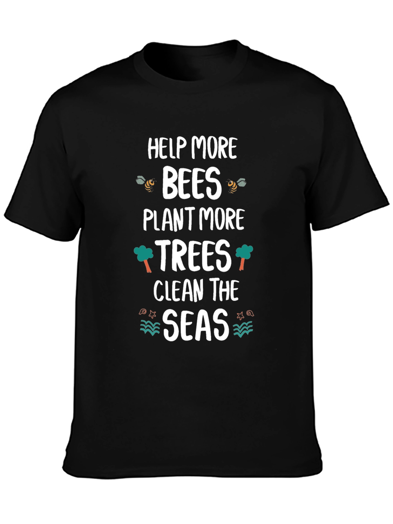 Eco-Friendly Graphic Tee: Help Bees Plant Trees