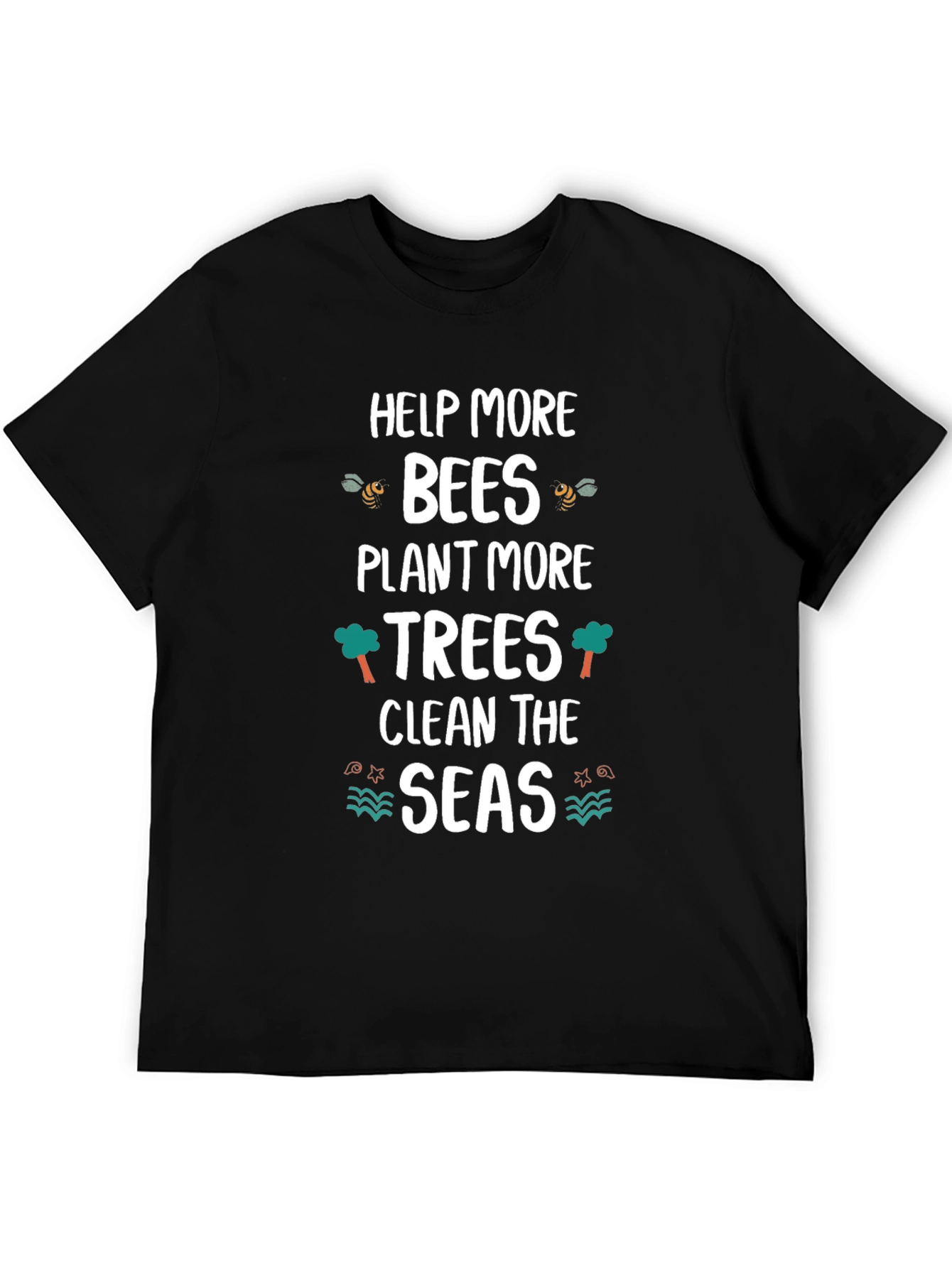 Eco-Friendly Graphic Tee: Help Bees Plant Trees