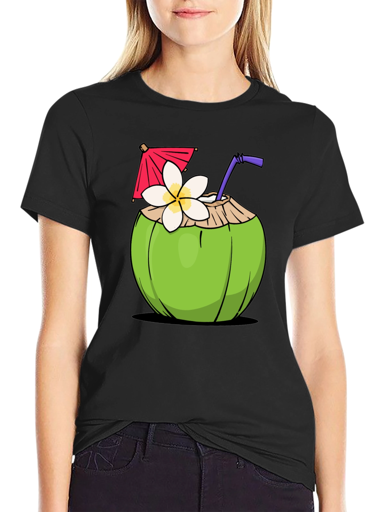 Coconut Drink Graphic T-Shirt