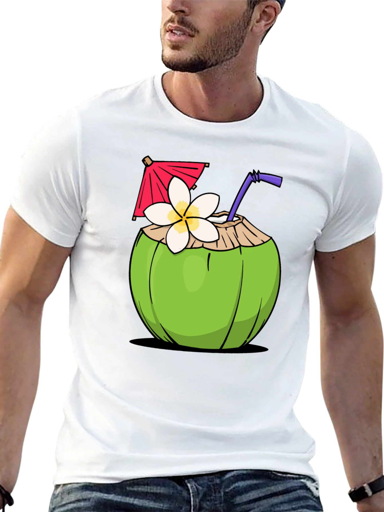 Coconut Drink Graphic T-Shirt