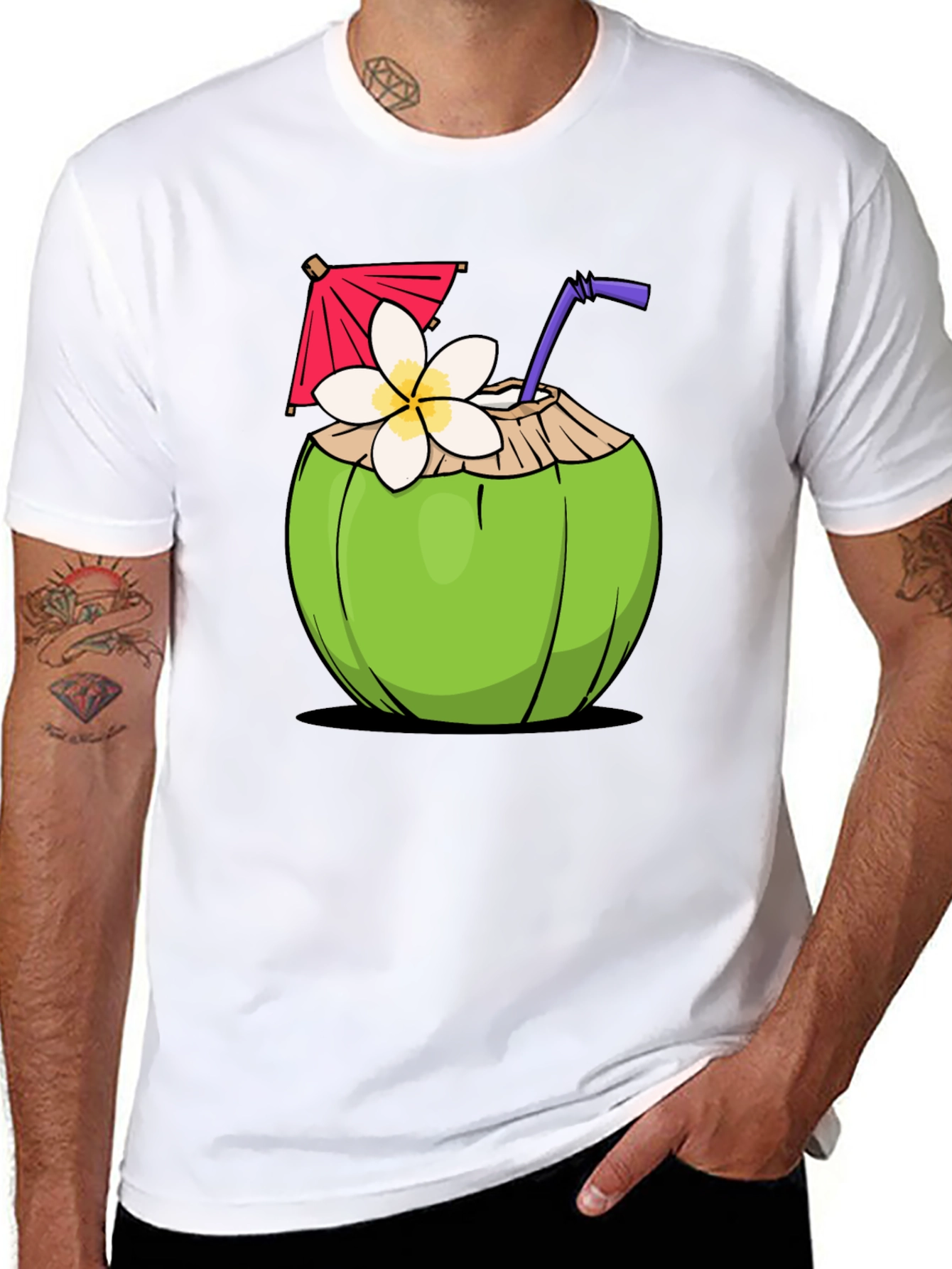 Coconut Drink Graphic T-Shirt